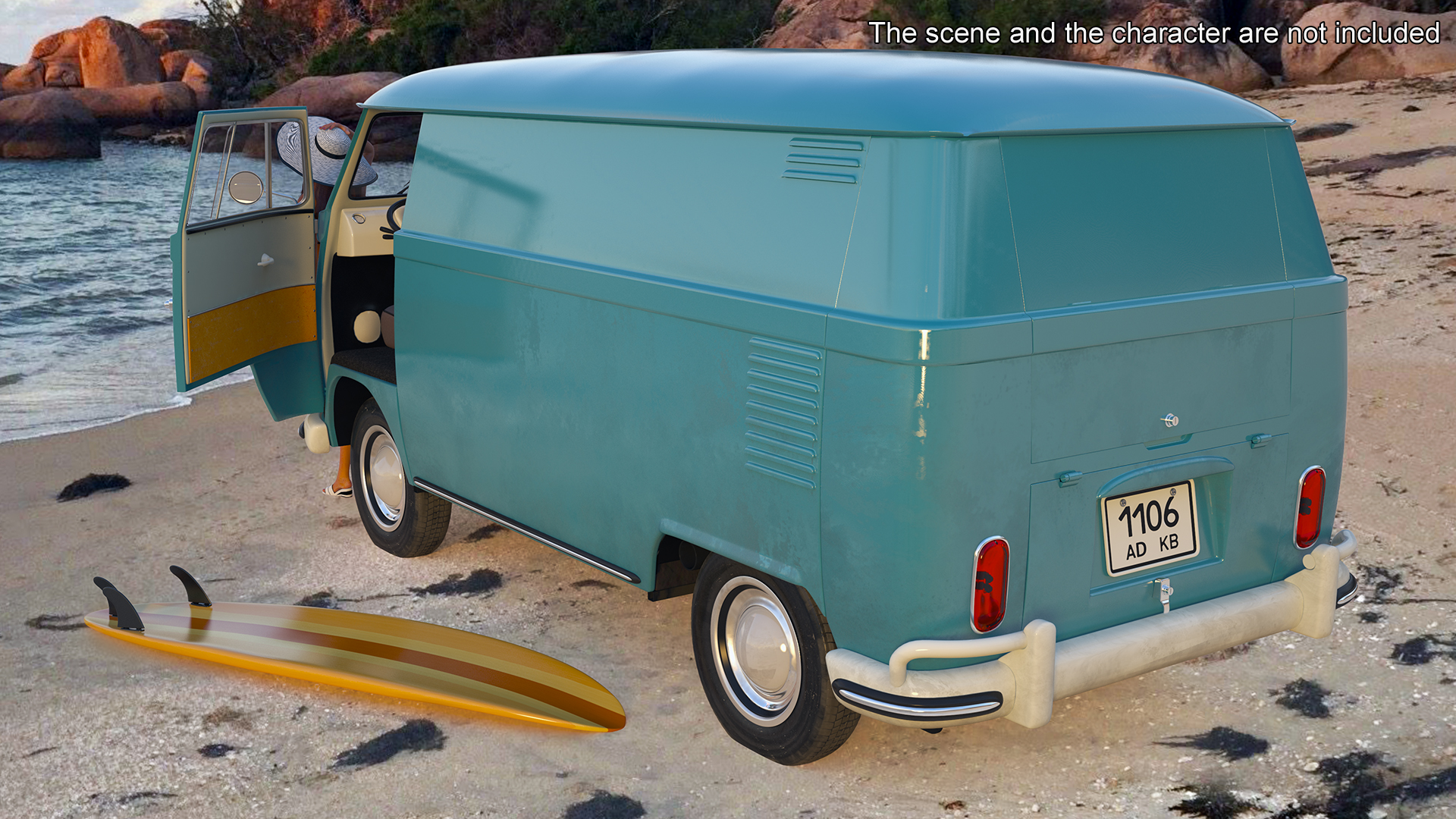 Vintage Volkswagen Type 2 Van 3D model