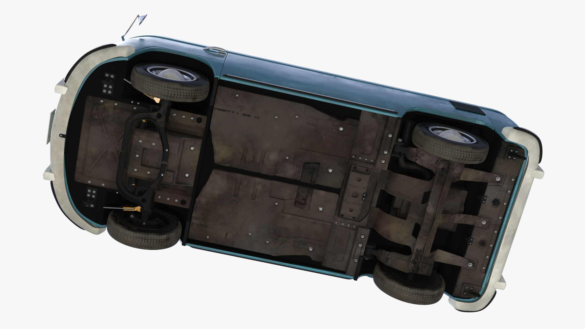 Vintage Volkswagen Type 2 Van 3D model