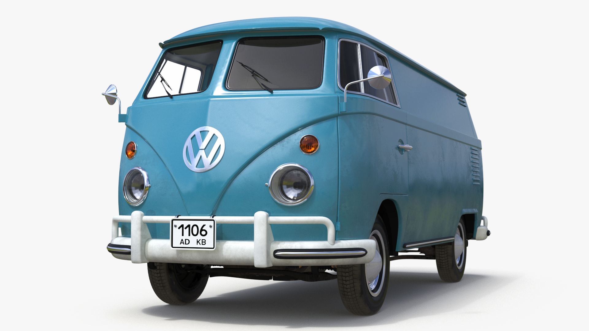 Vintage Volkswagen Type 2 Van 3D model