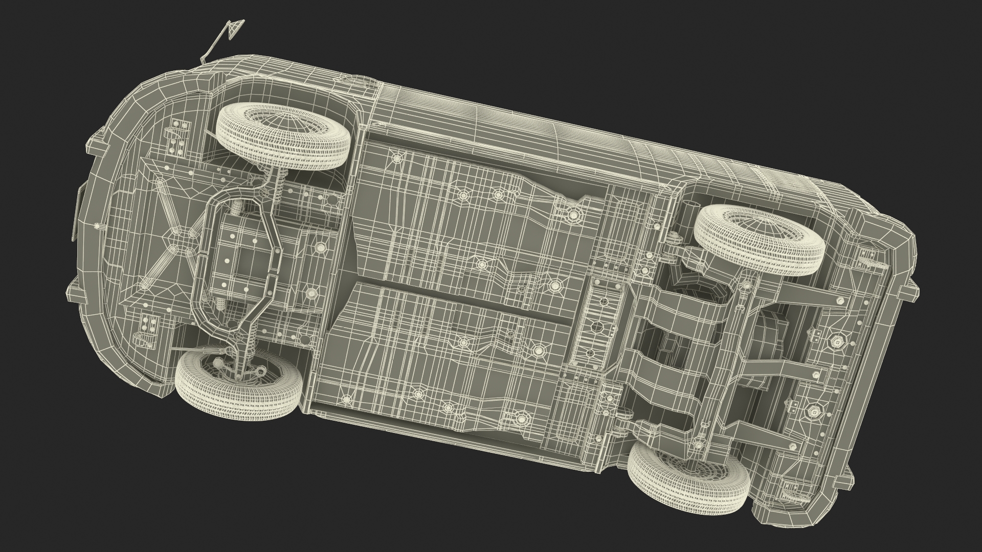 Vintage Volkswagen Type 2 Van 3D model