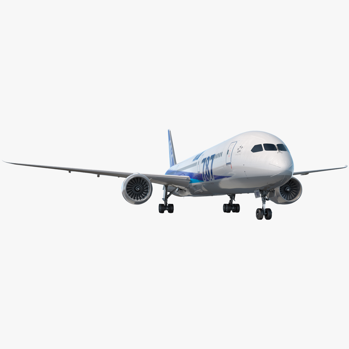3D model Boeing 787-9 Dreamliner ANA Livery Rigged for Maya