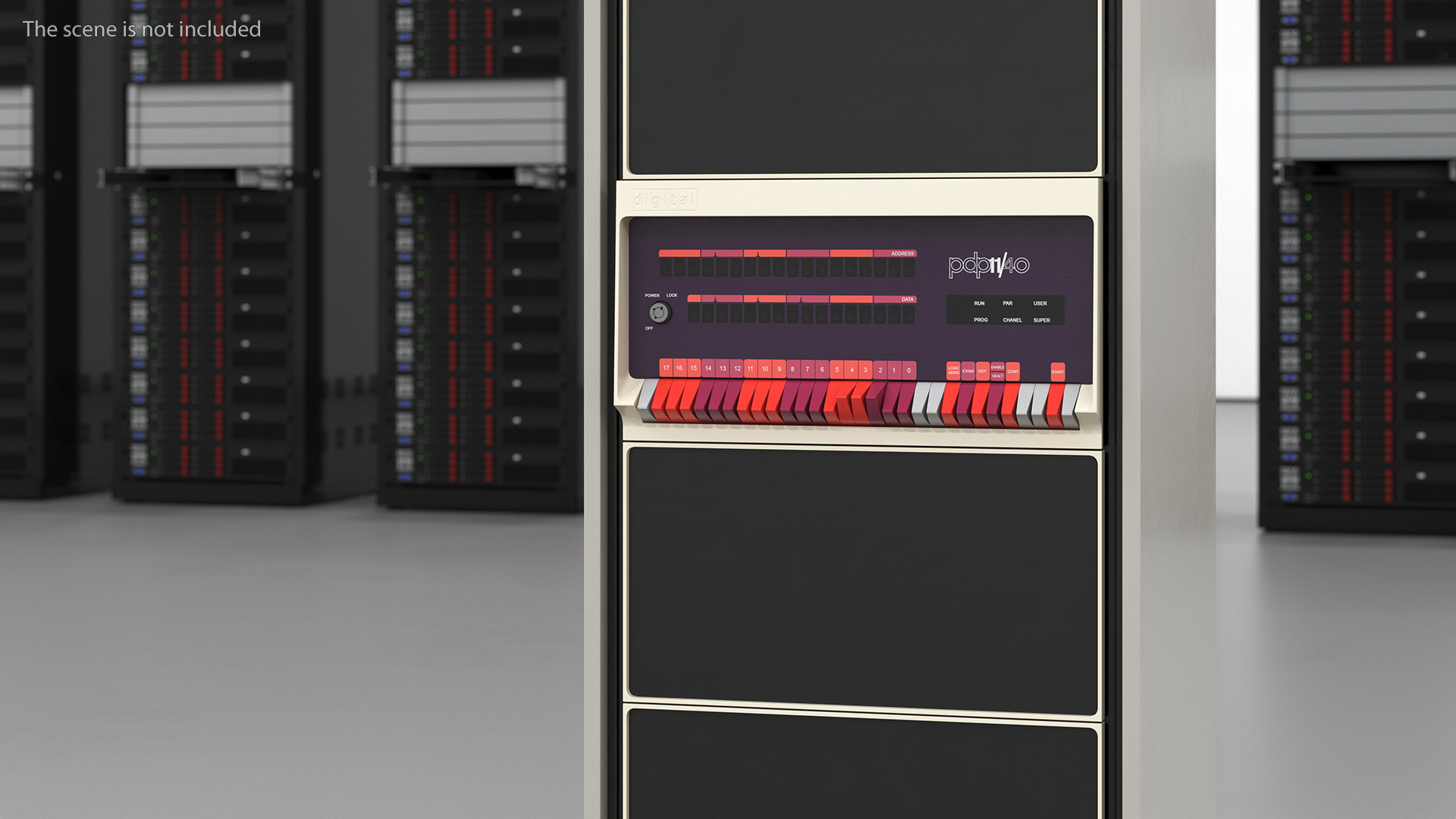 3D model Retro Mini Computer DEC PDP 11