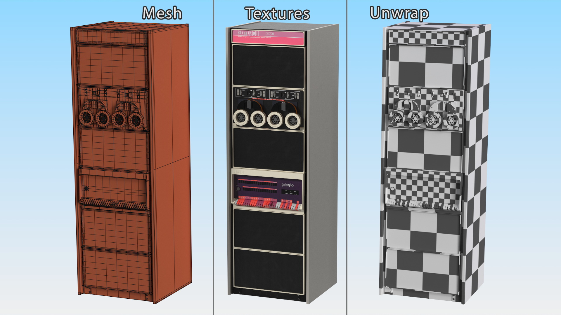 3D model Retro Mini Computer DEC PDP 11