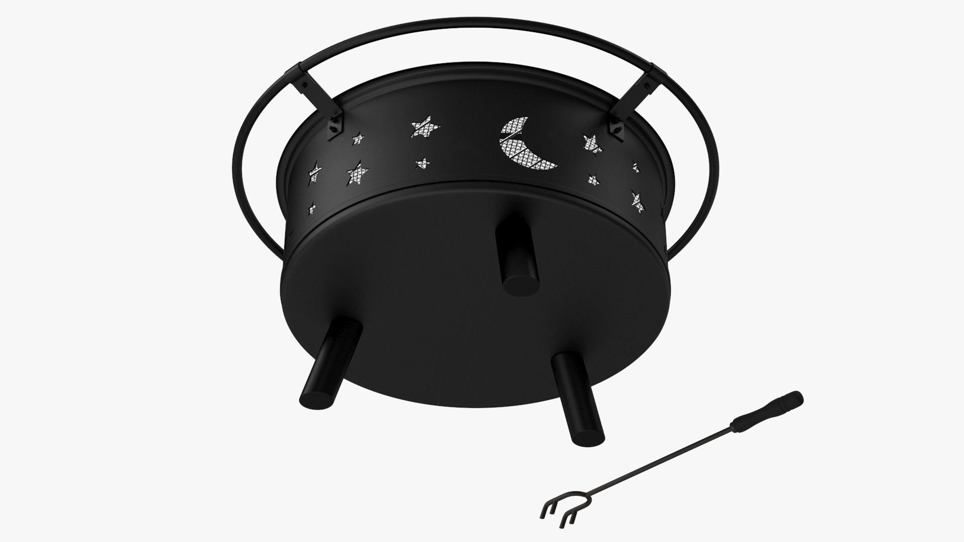 Outdoor Fire Pit Empty 3D