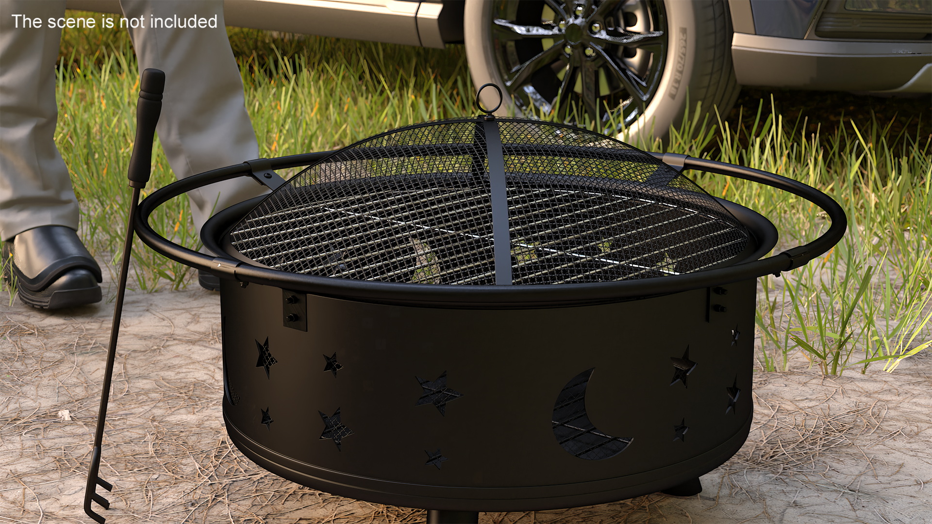 Outdoor Fire Pit Empty 3D