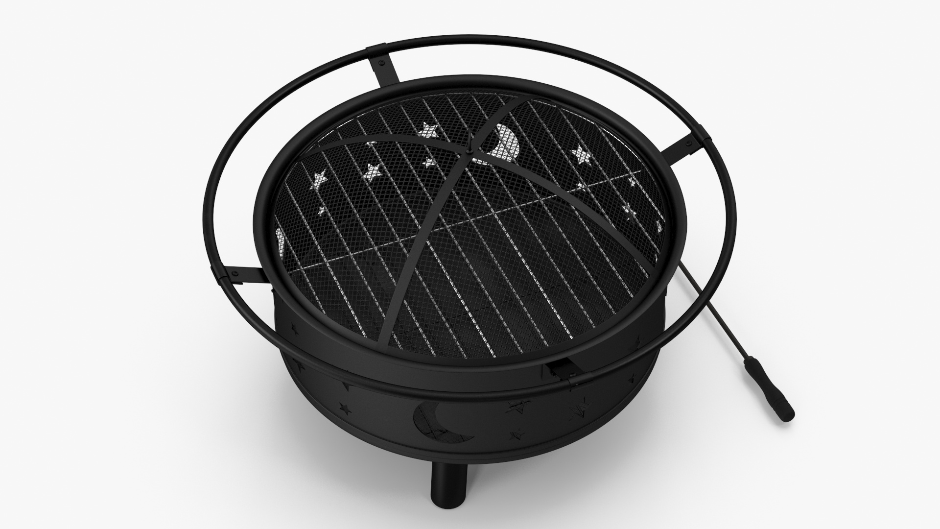 Outdoor Fire Pit Empty 3D
