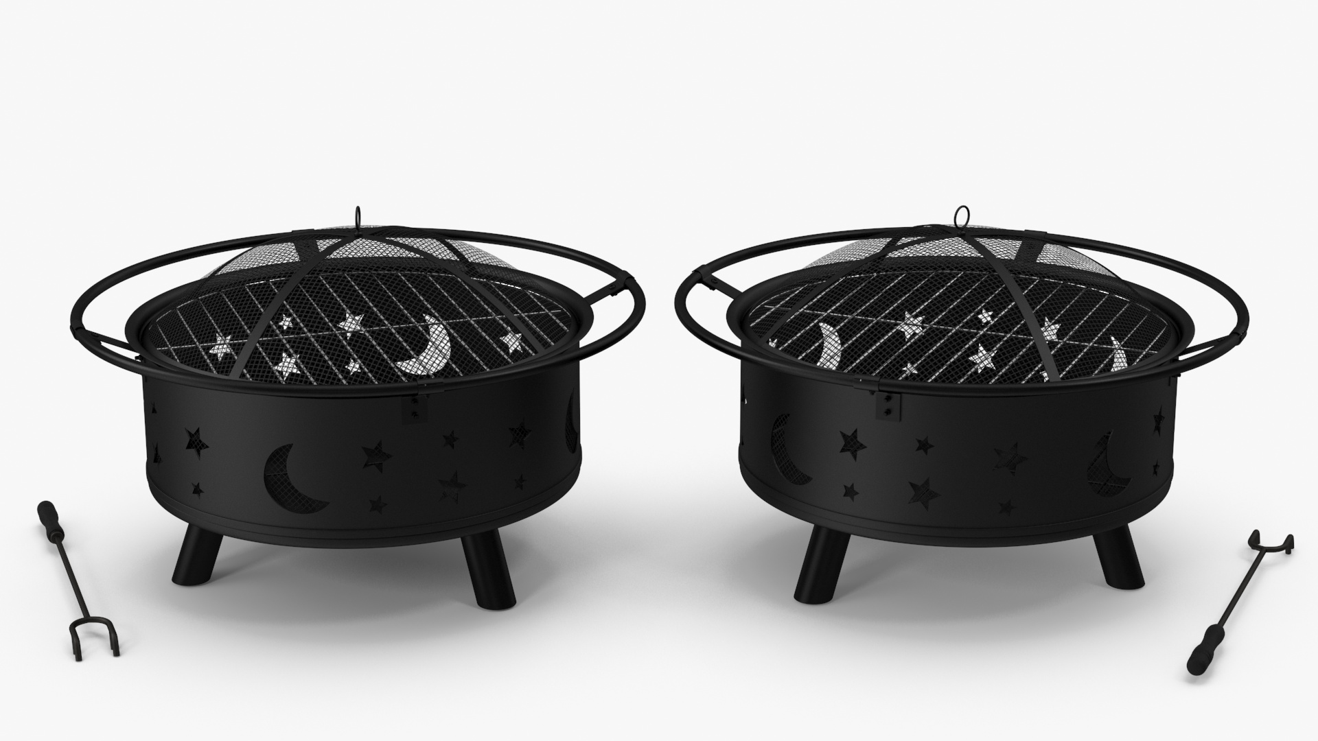 Outdoor Fire Pit Empty 3D