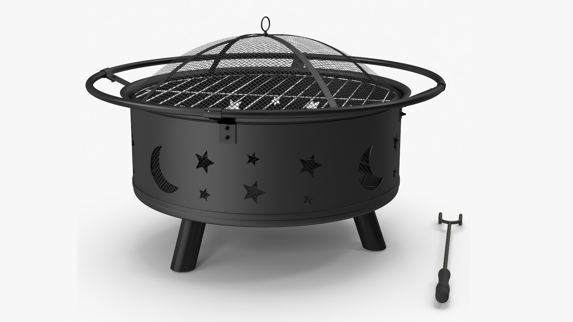 Outdoor Fire Pit Empty 3D