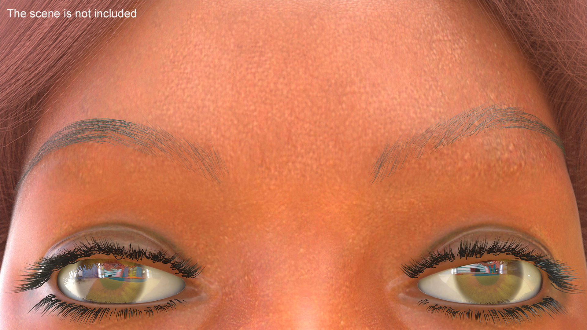 Eyebrows Shapes Set 3D model