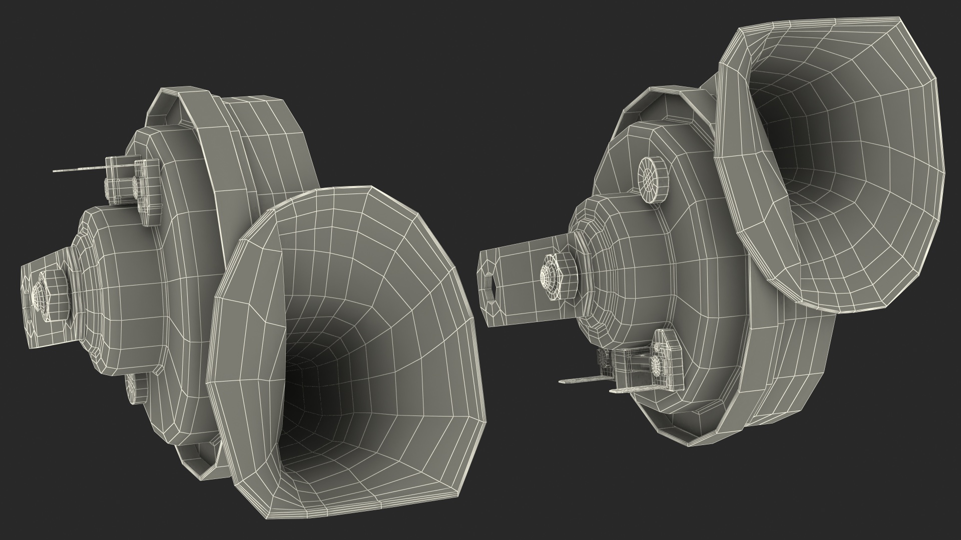 Snail Electric Car Horn Set 3D