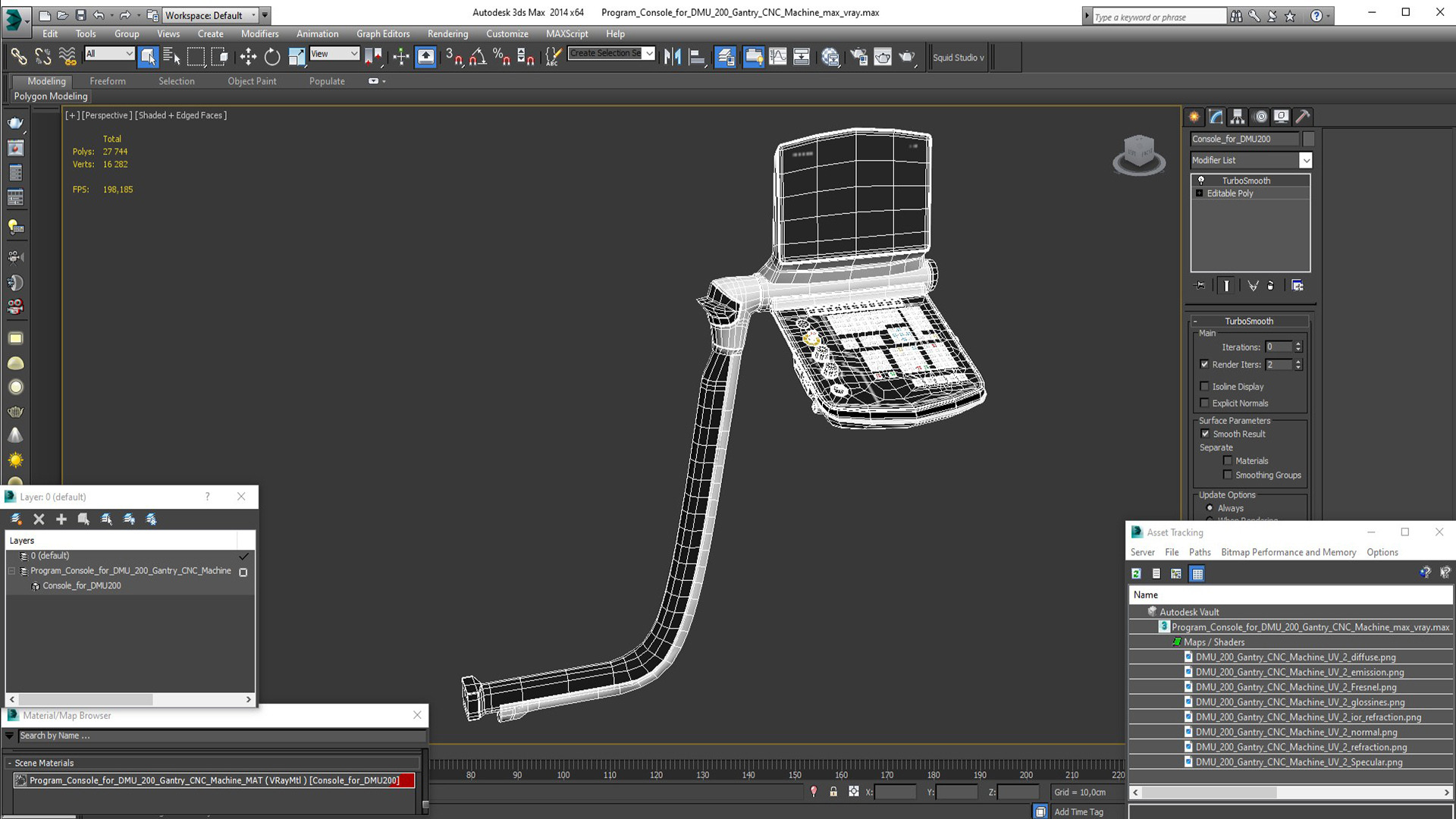 3D Program Console for DMU 200 Gantry CNC Machine