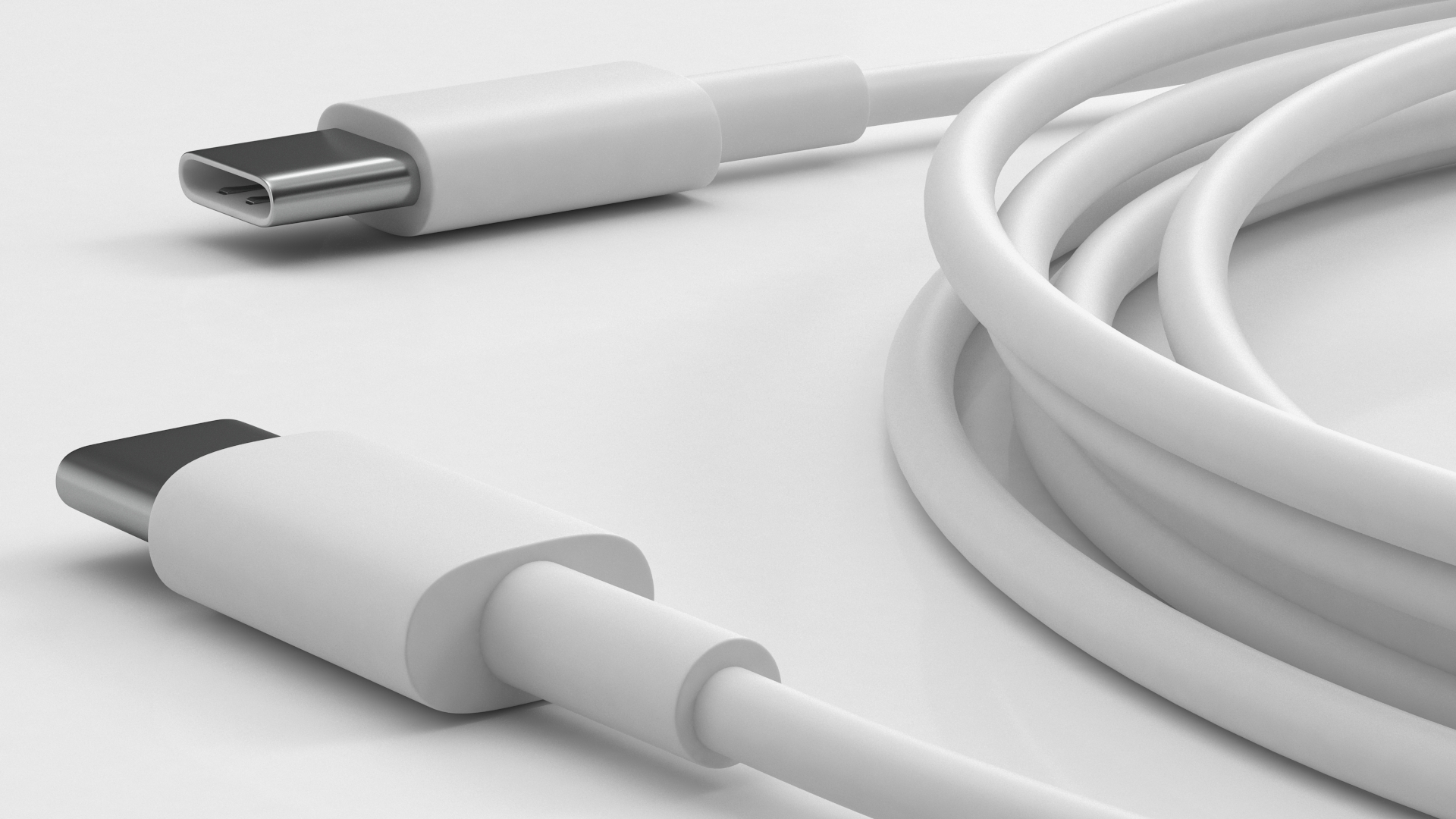 3D model Apple 20W Type C Fast Charger with Cable