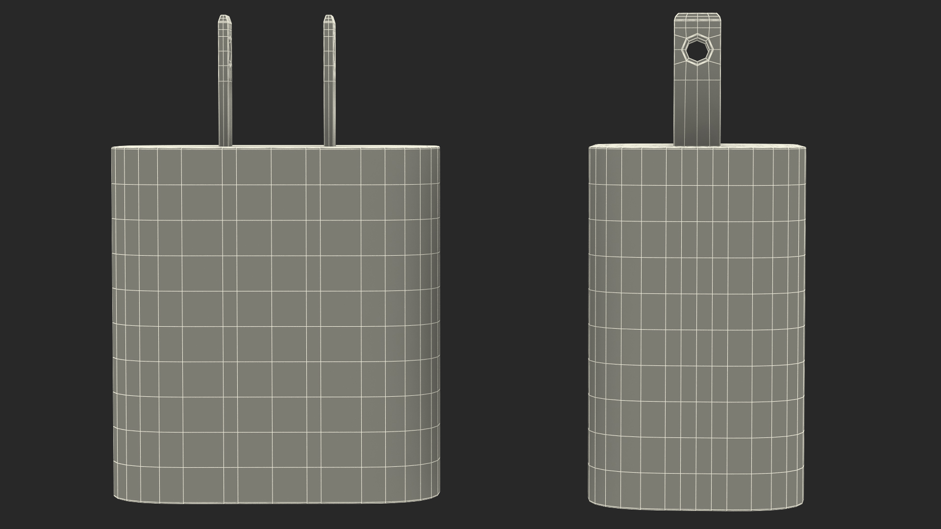 3D model Apple 20W Type C Fast Charger with Cable