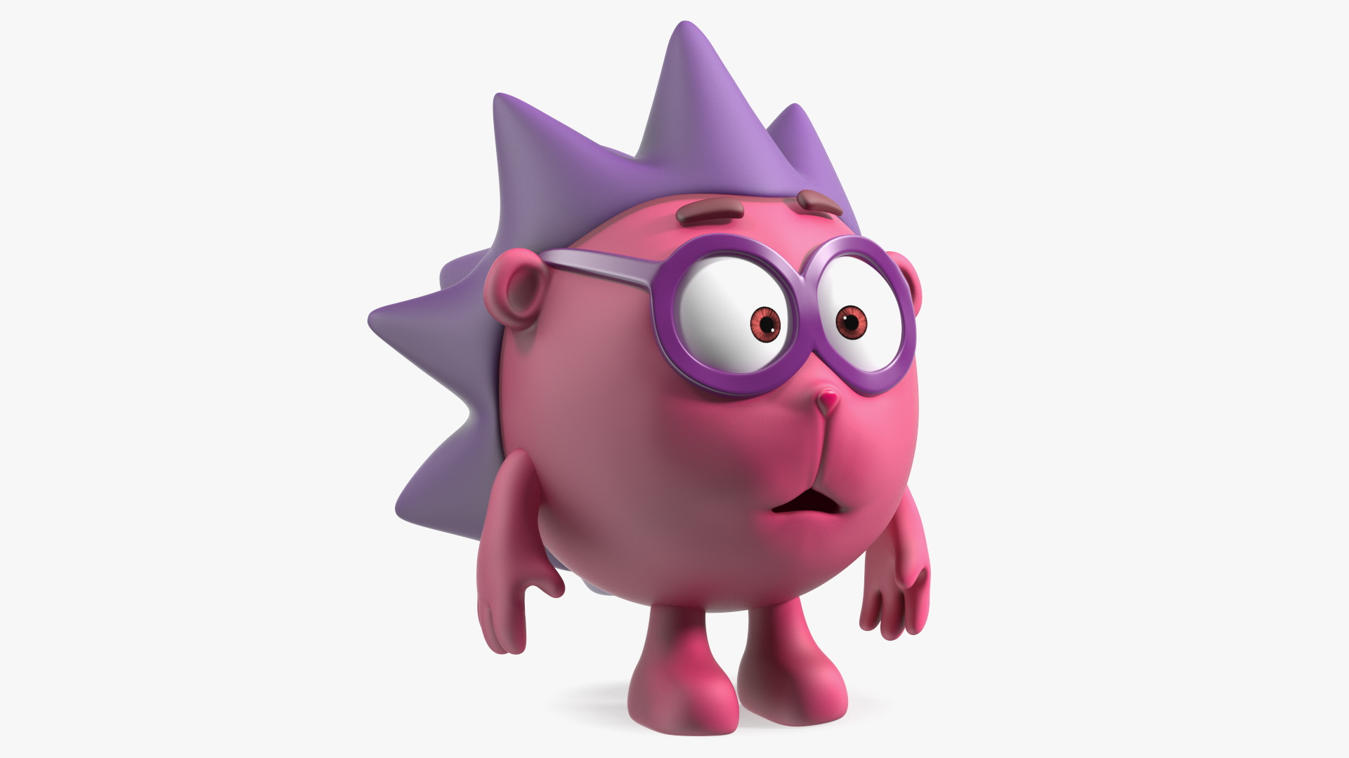 3D model BalloonToons Chiko Character Scared Pose