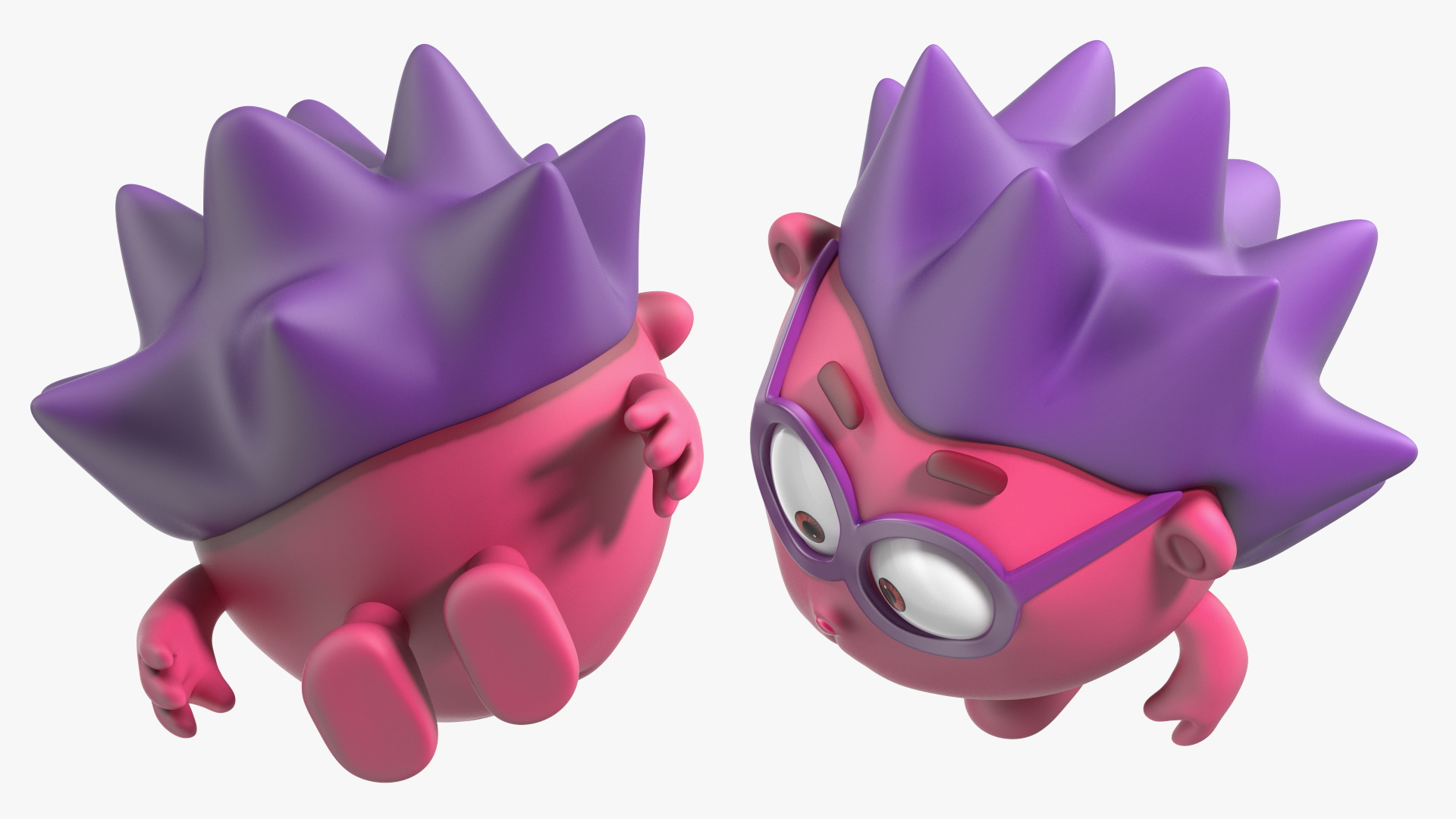 3D model BalloonToons Chiko Character Scared Pose