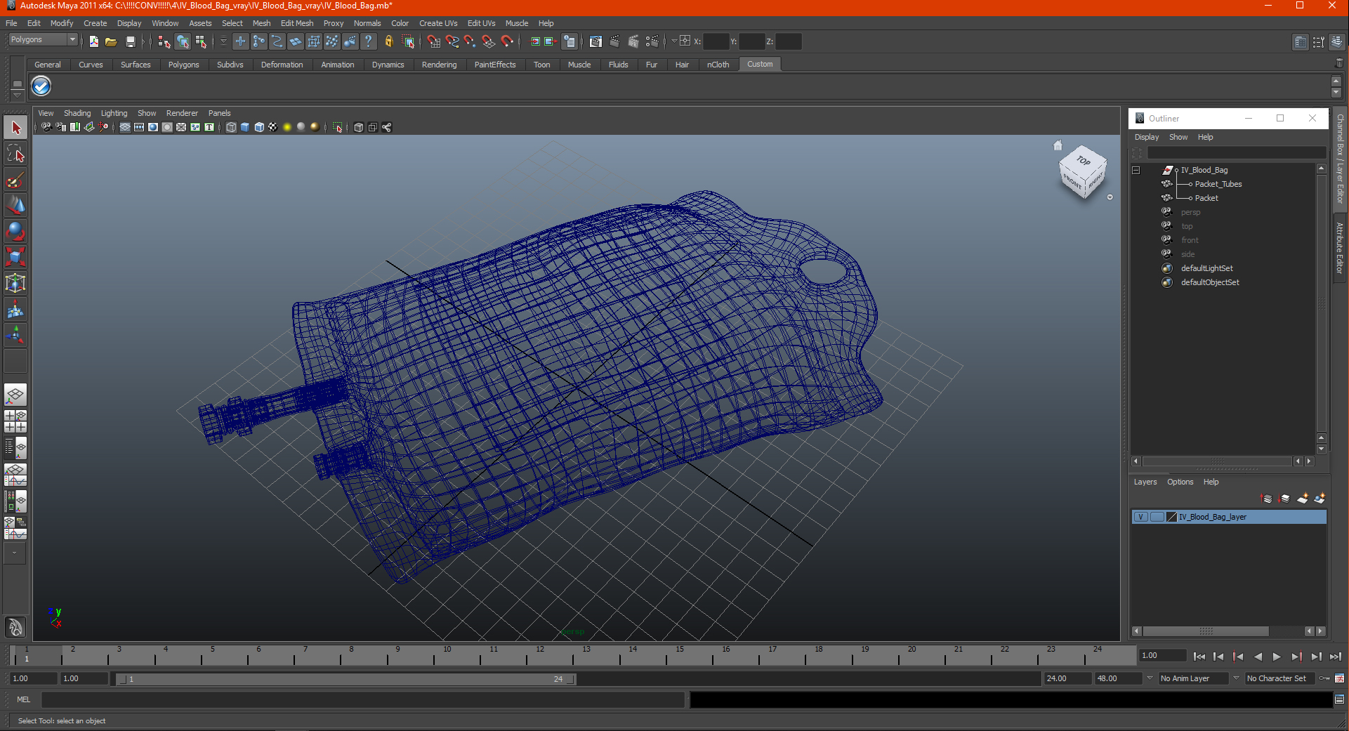 IV Blood Bag 3D