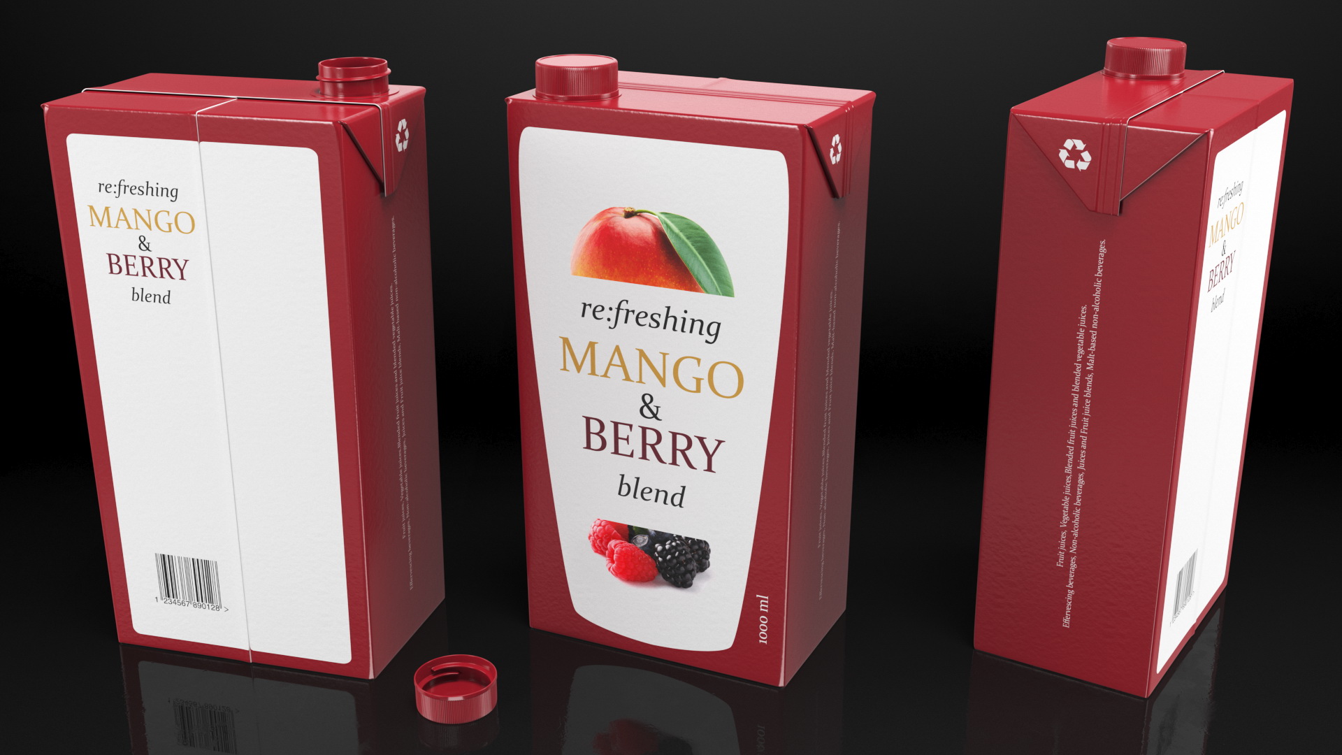 Tetra Brik Aseptic Blend 3D model