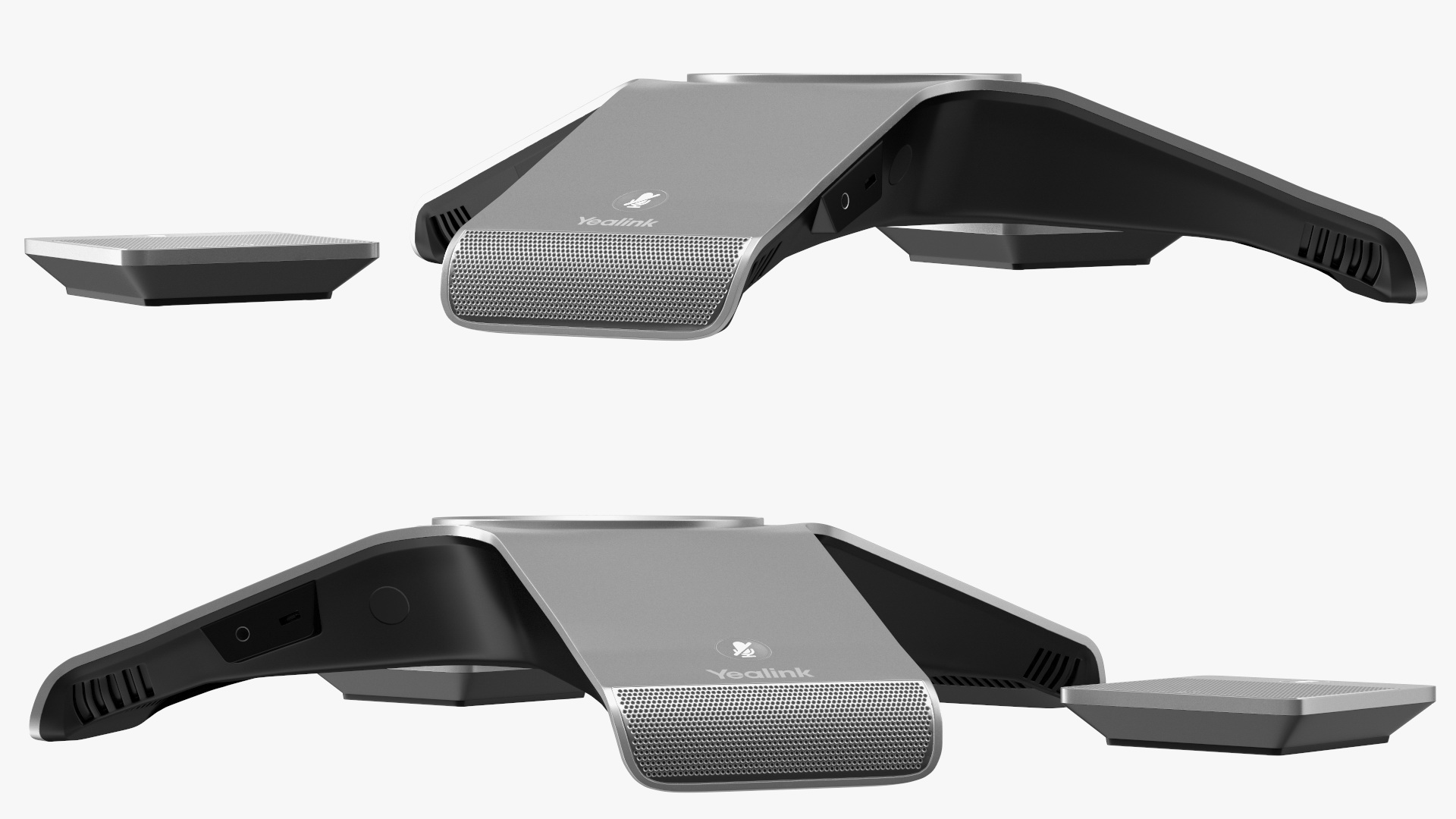 3D model Yealink CP960 IP Phone with CPW90 Satellite Microphones