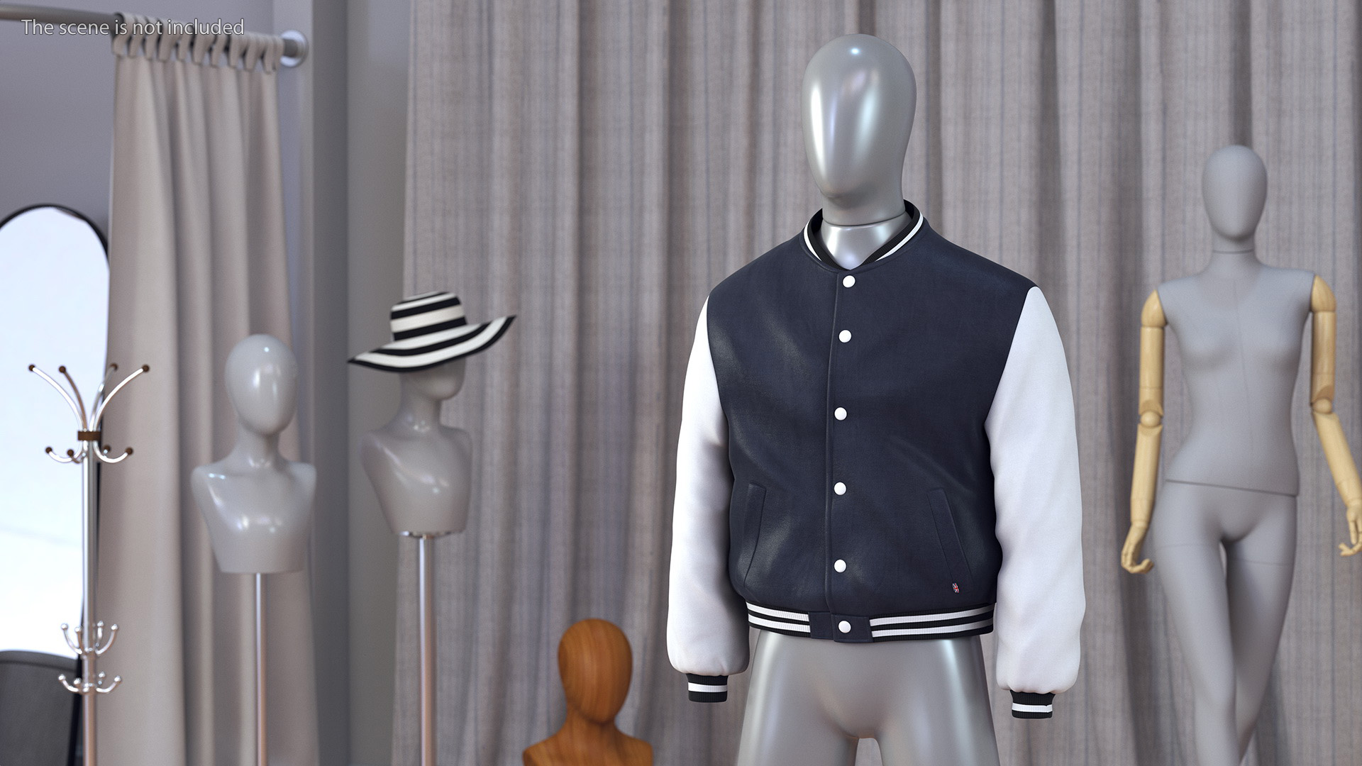 3D model Bomber Jacket for University and Schools