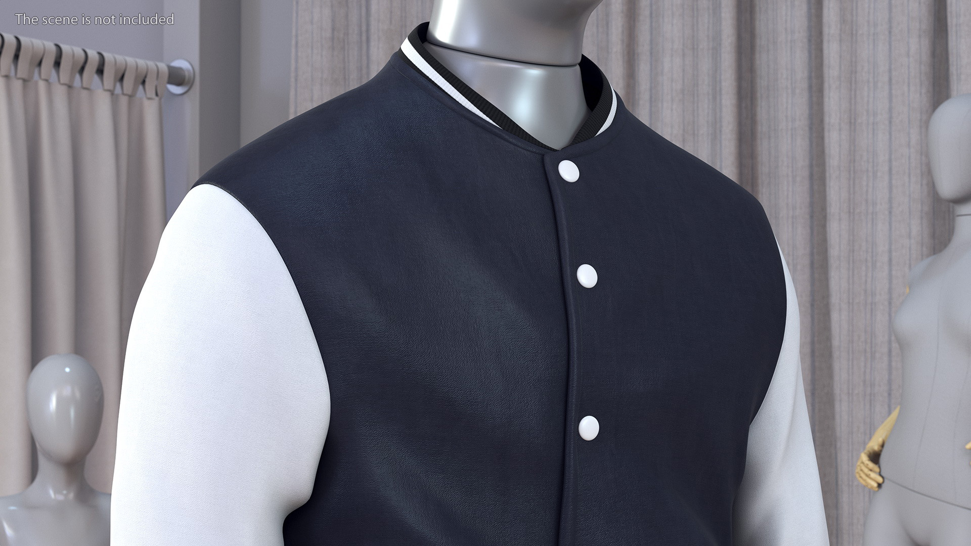 3D model Bomber Jacket for University and Schools