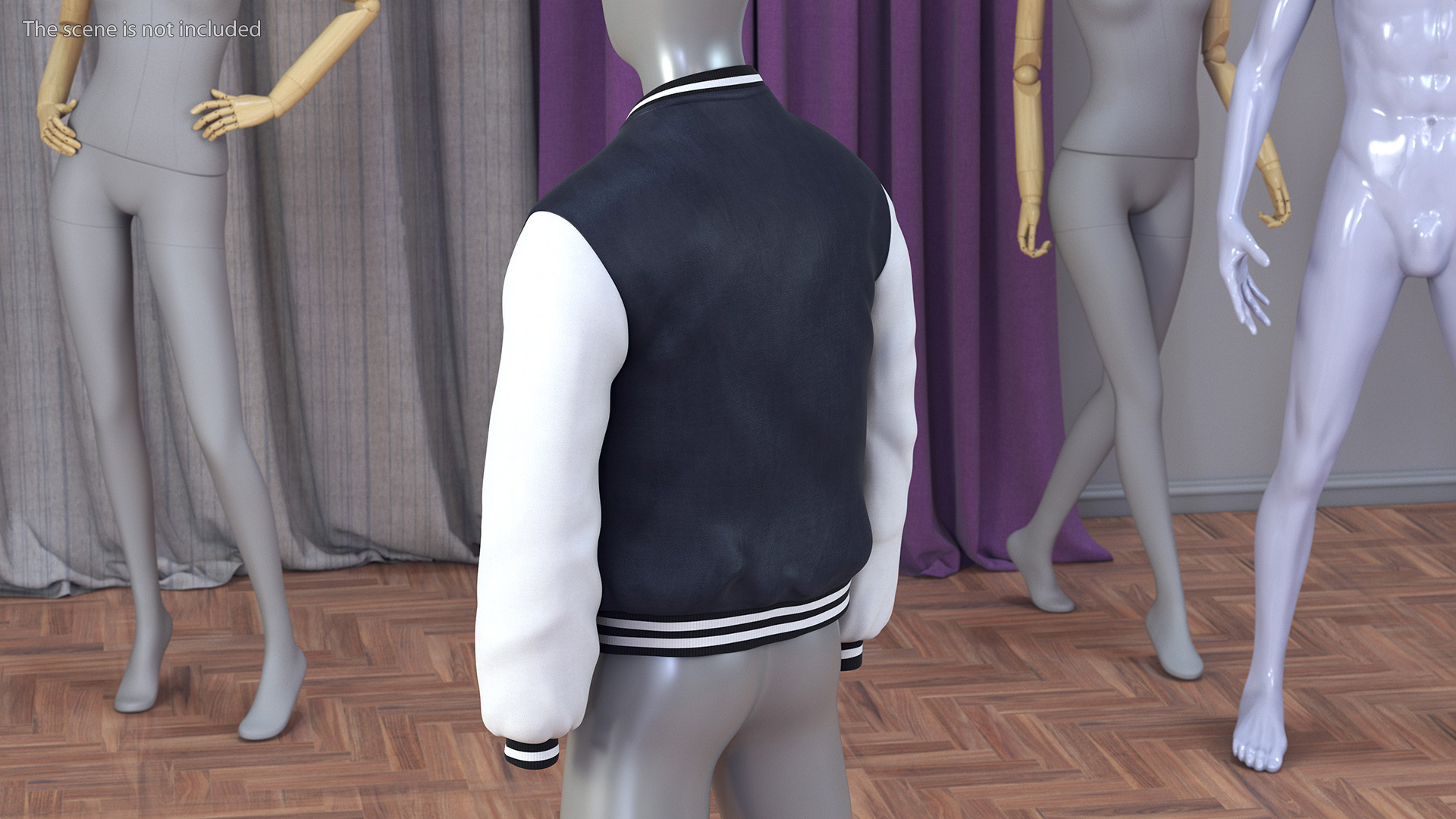 3D model Bomber Jacket for University and Schools