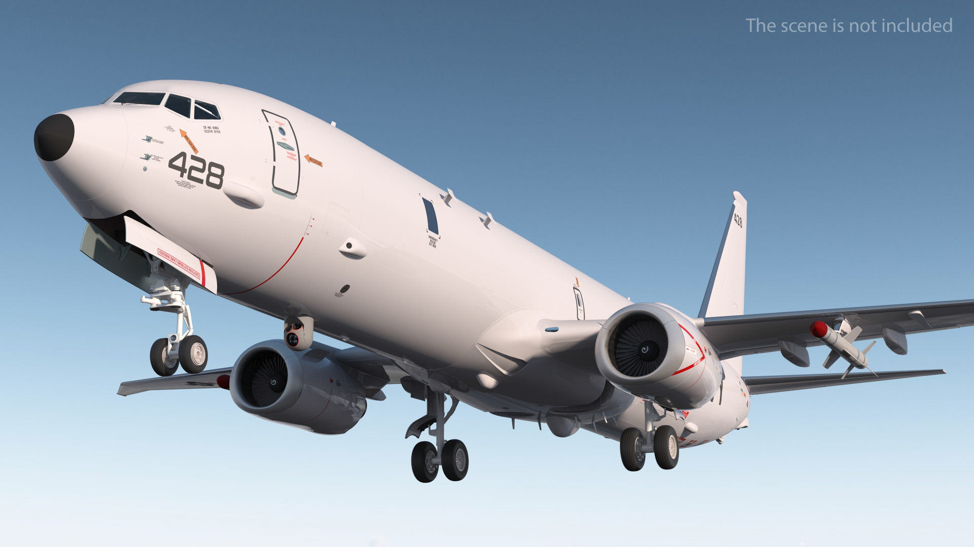 Boeing P-8 Poseidon Military Aircraft 3D