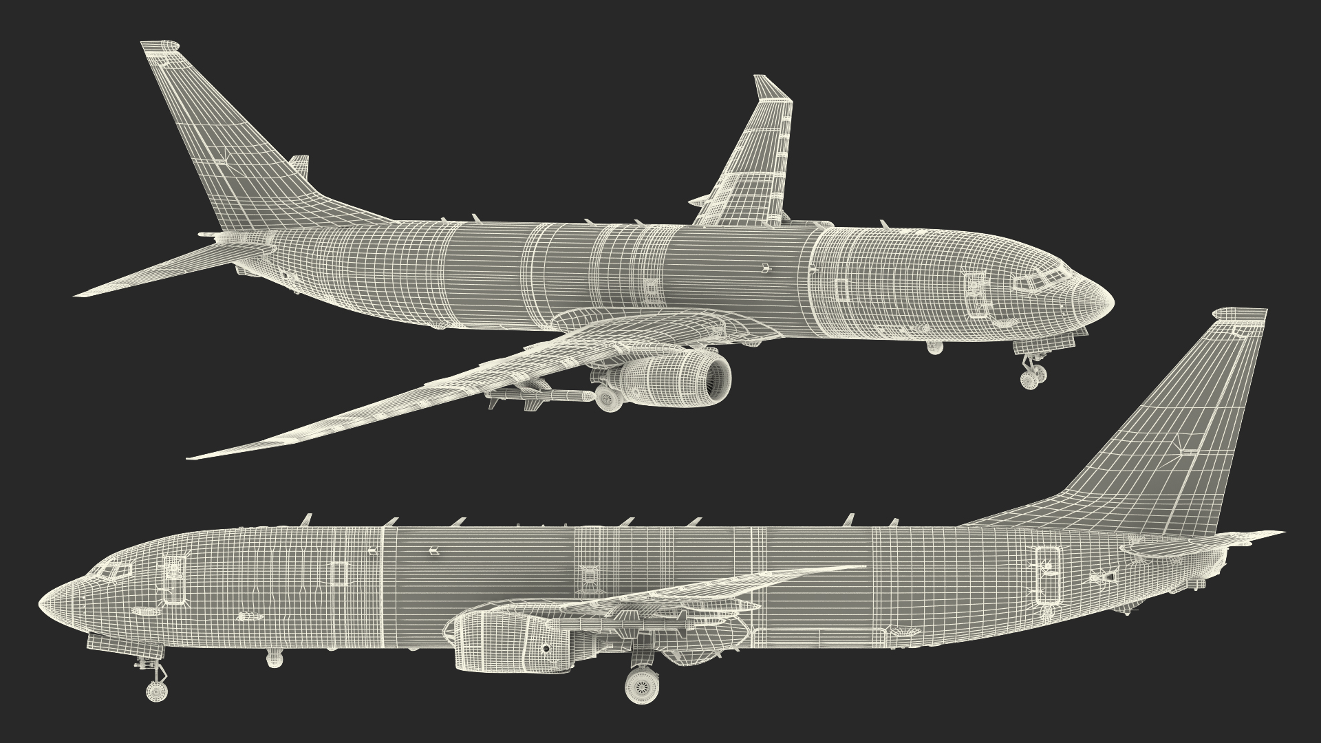 Boeing P-8 Poseidon Military Aircraft 3D