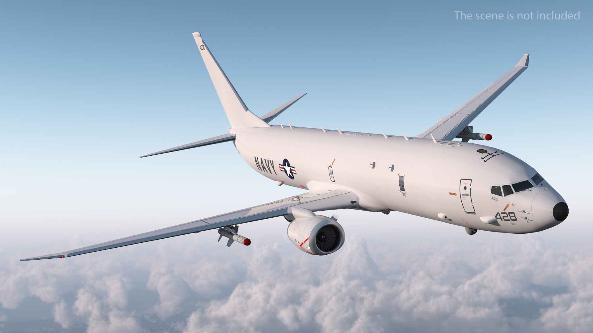 Boeing P-8 Poseidon Military Aircraft 3D