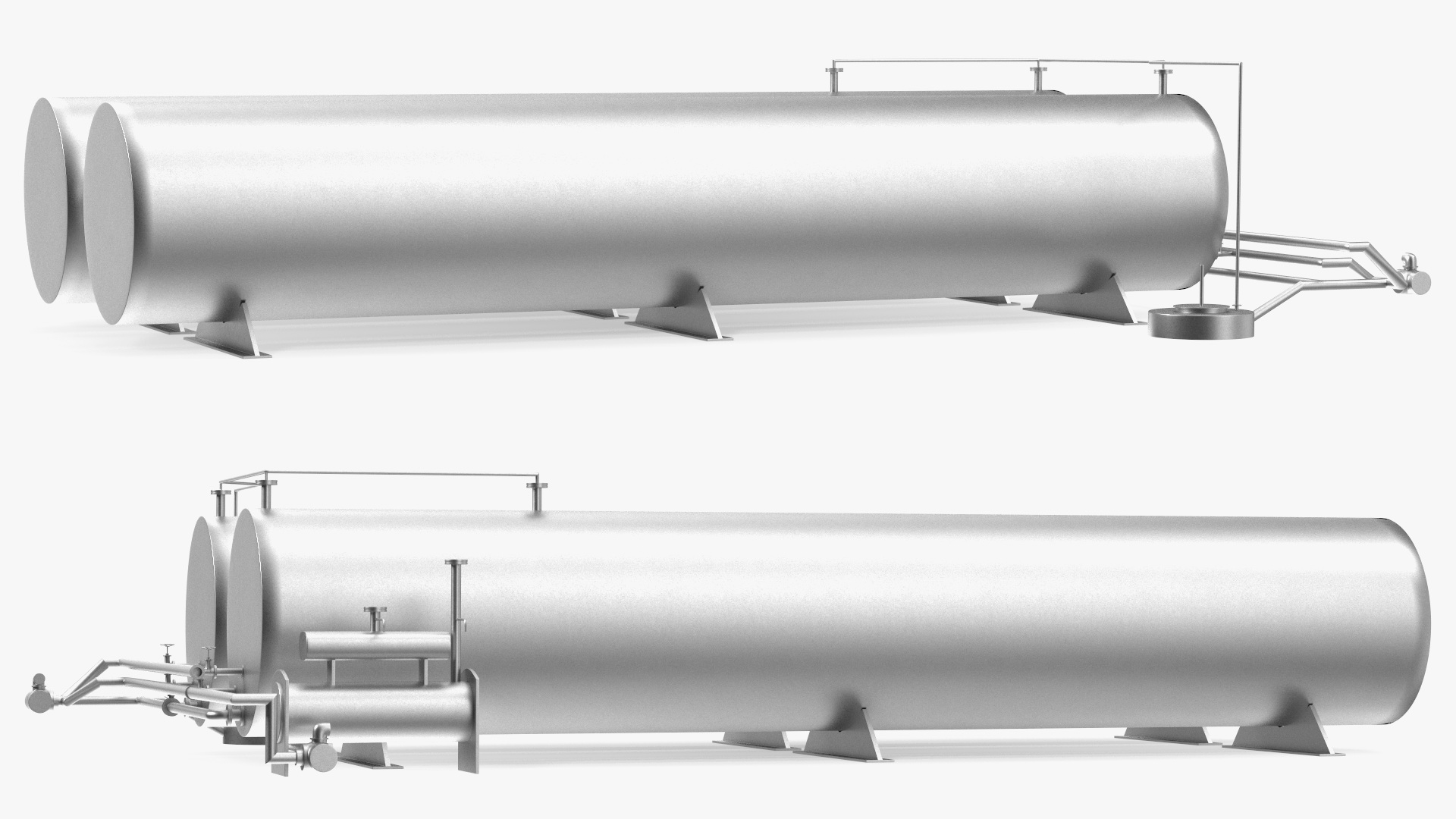 3D Horizontal Bitumen Storage Tank