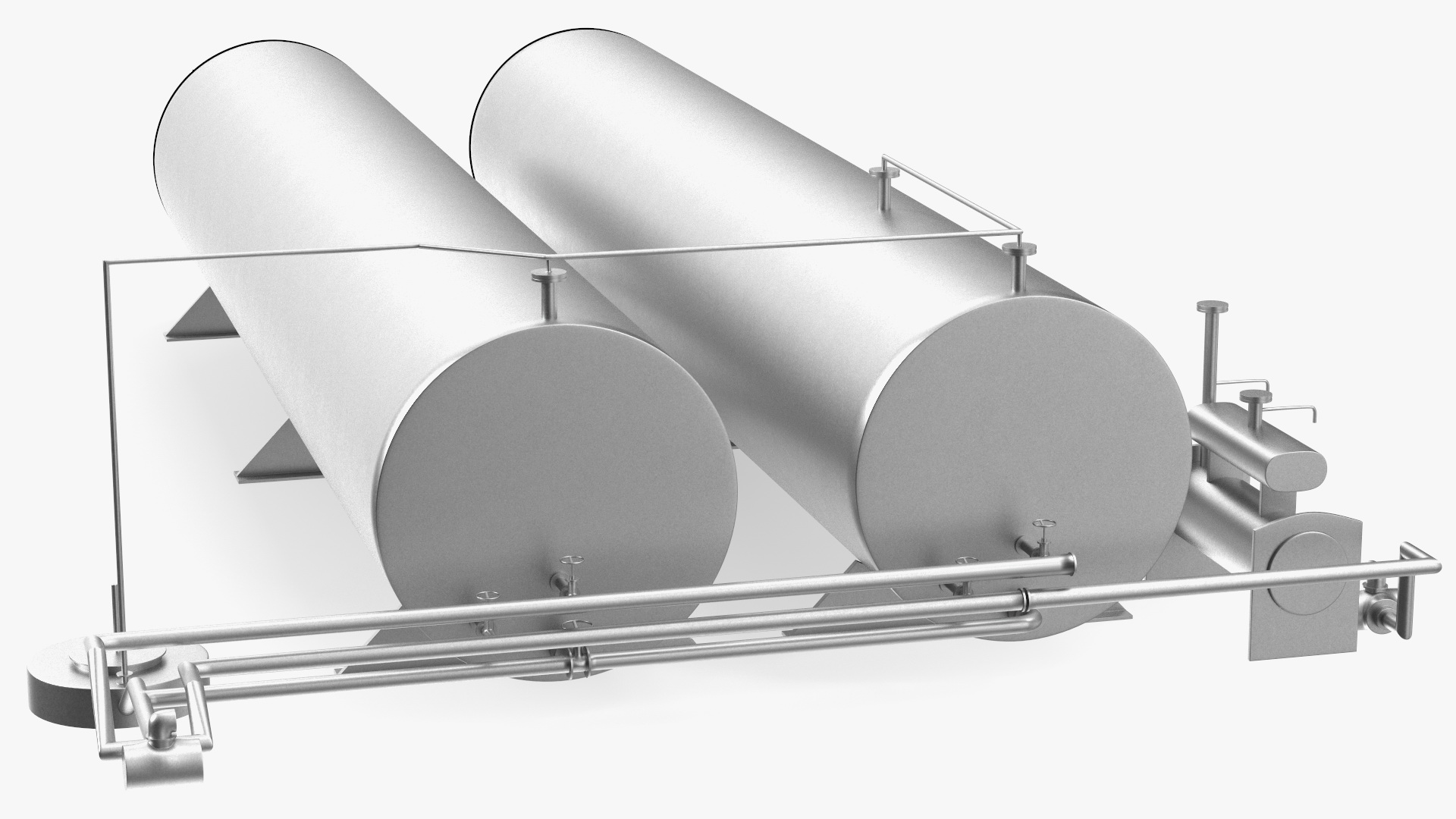 3D Horizontal Bitumen Storage Tank