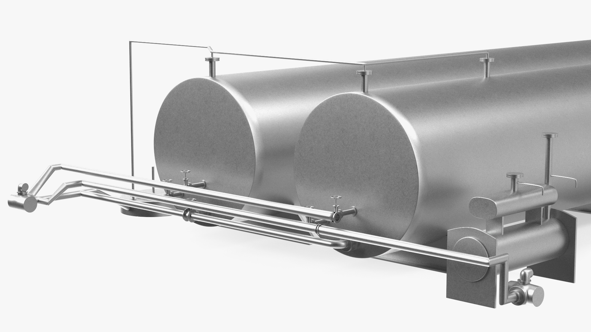 3D Horizontal Bitumen Storage Tank