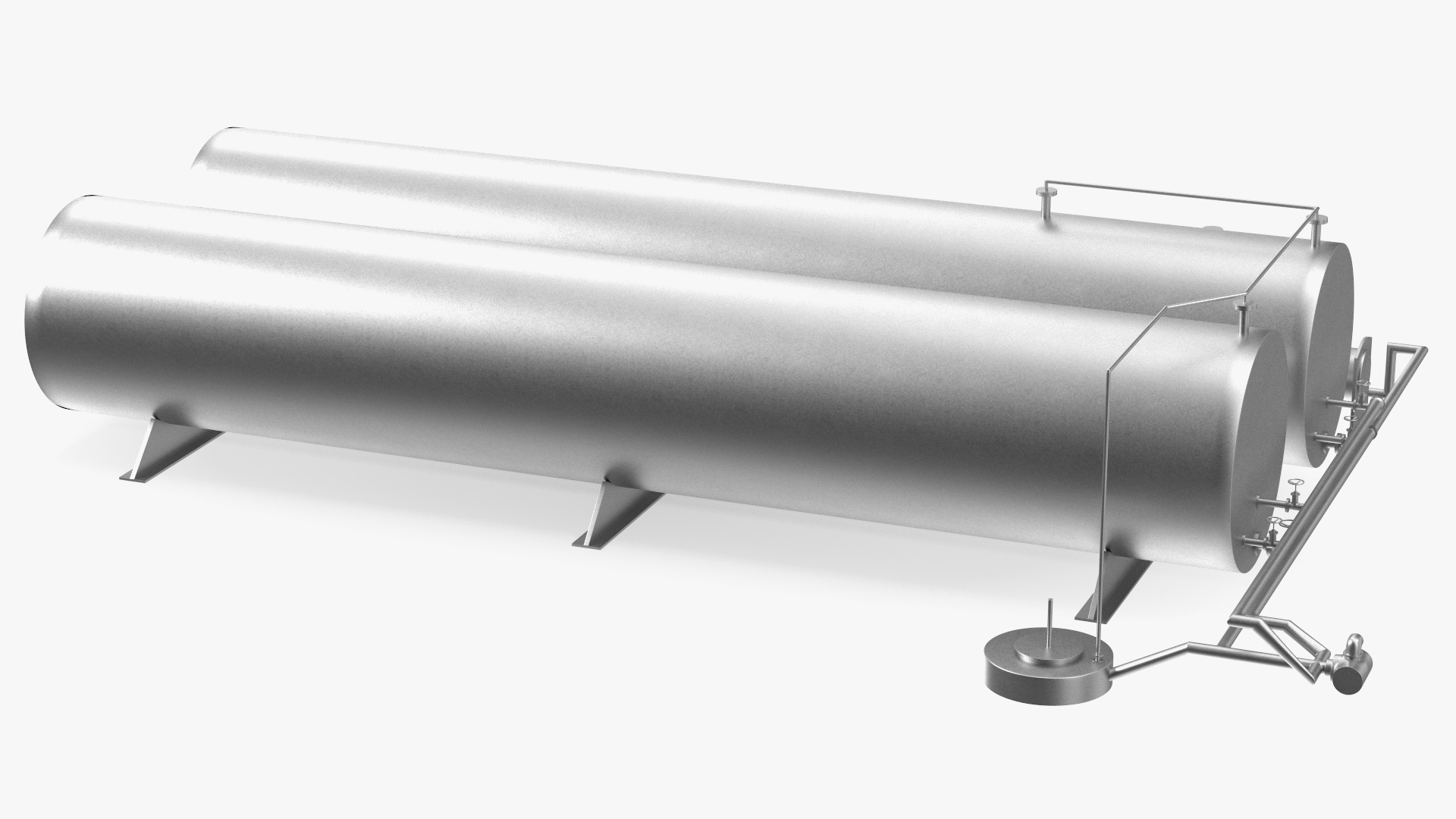 3D Horizontal Bitumen Storage Tank