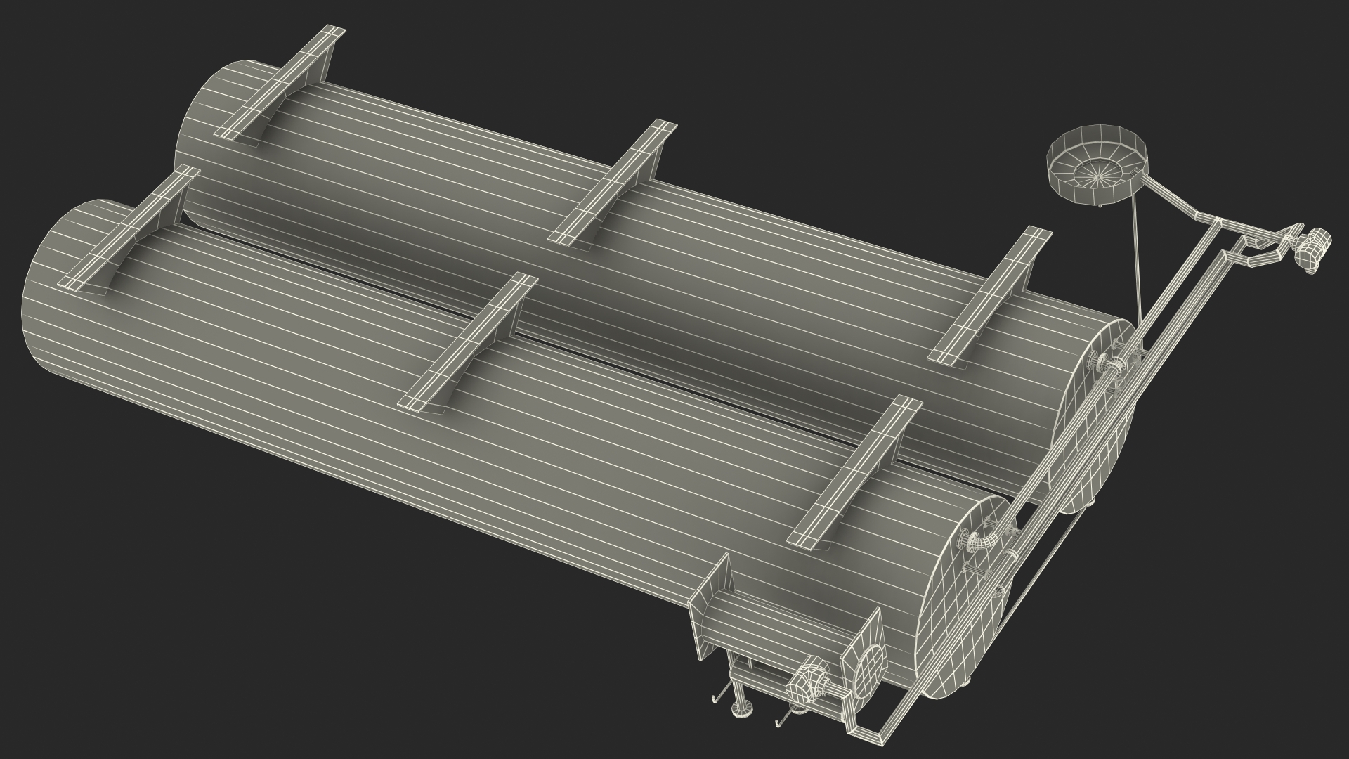 3D Horizontal Bitumen Storage Tank