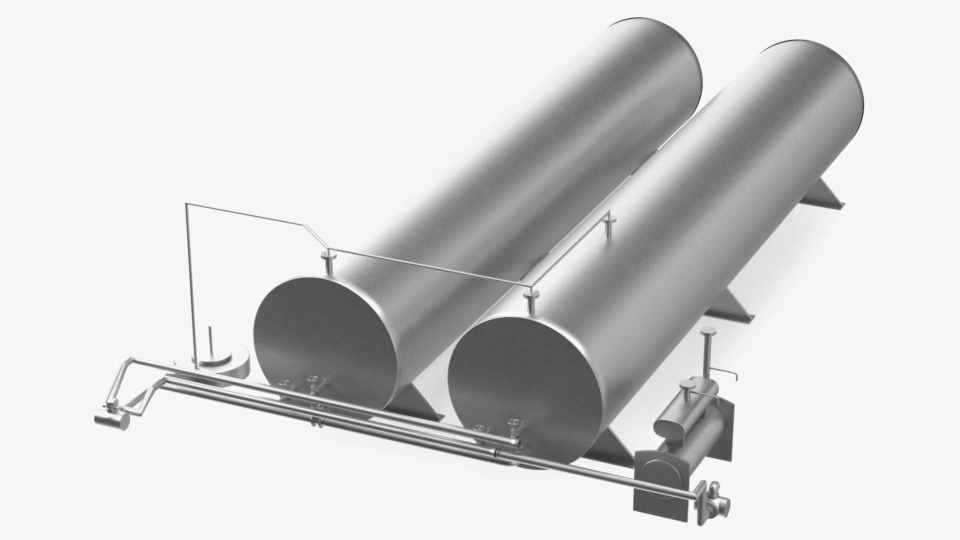 3D Horizontal Bitumen Storage Tank