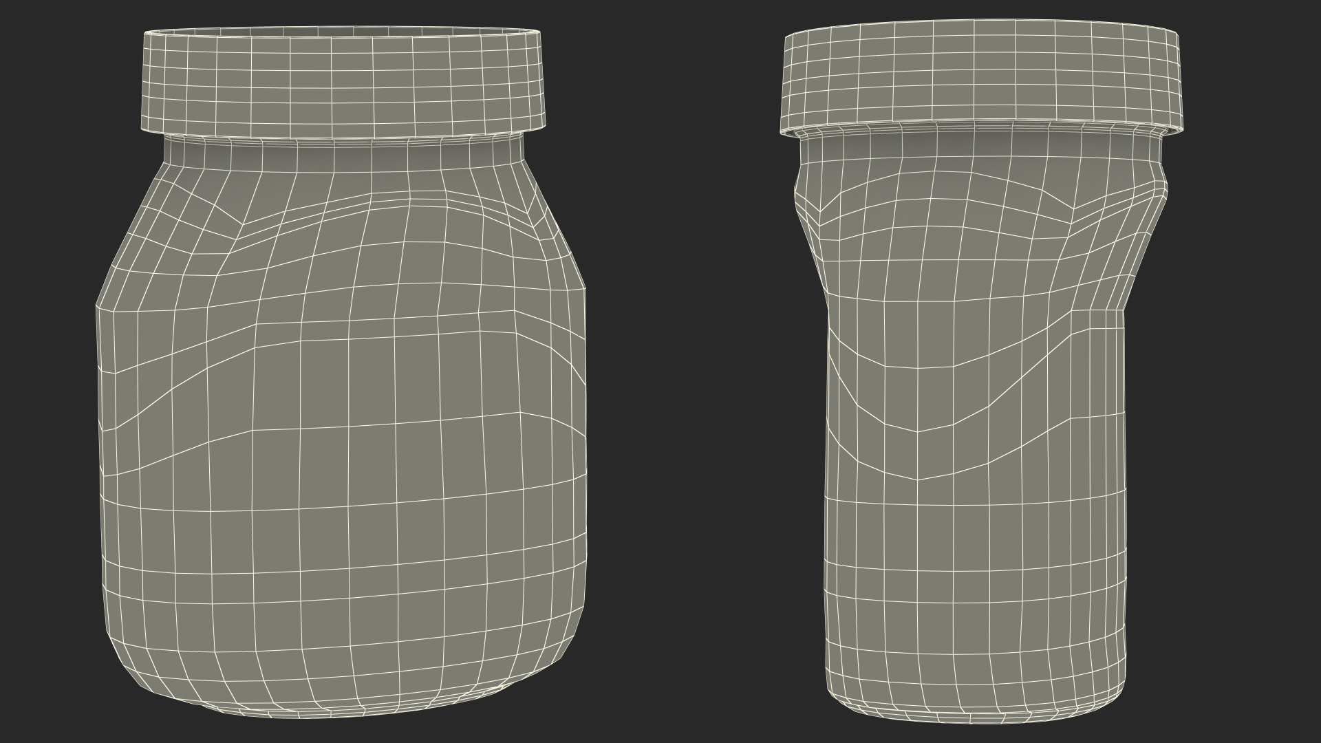 3D model Empty Glass Pot