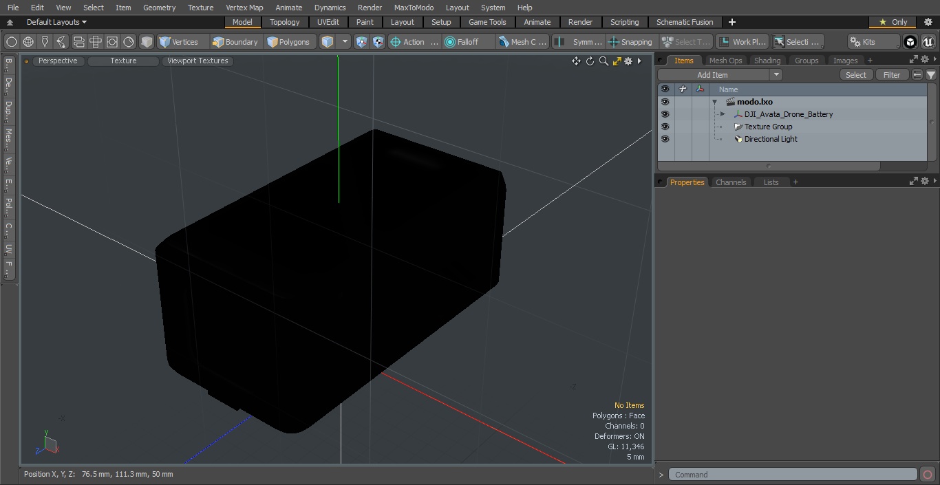 3D DJI Avata Drone Battery model