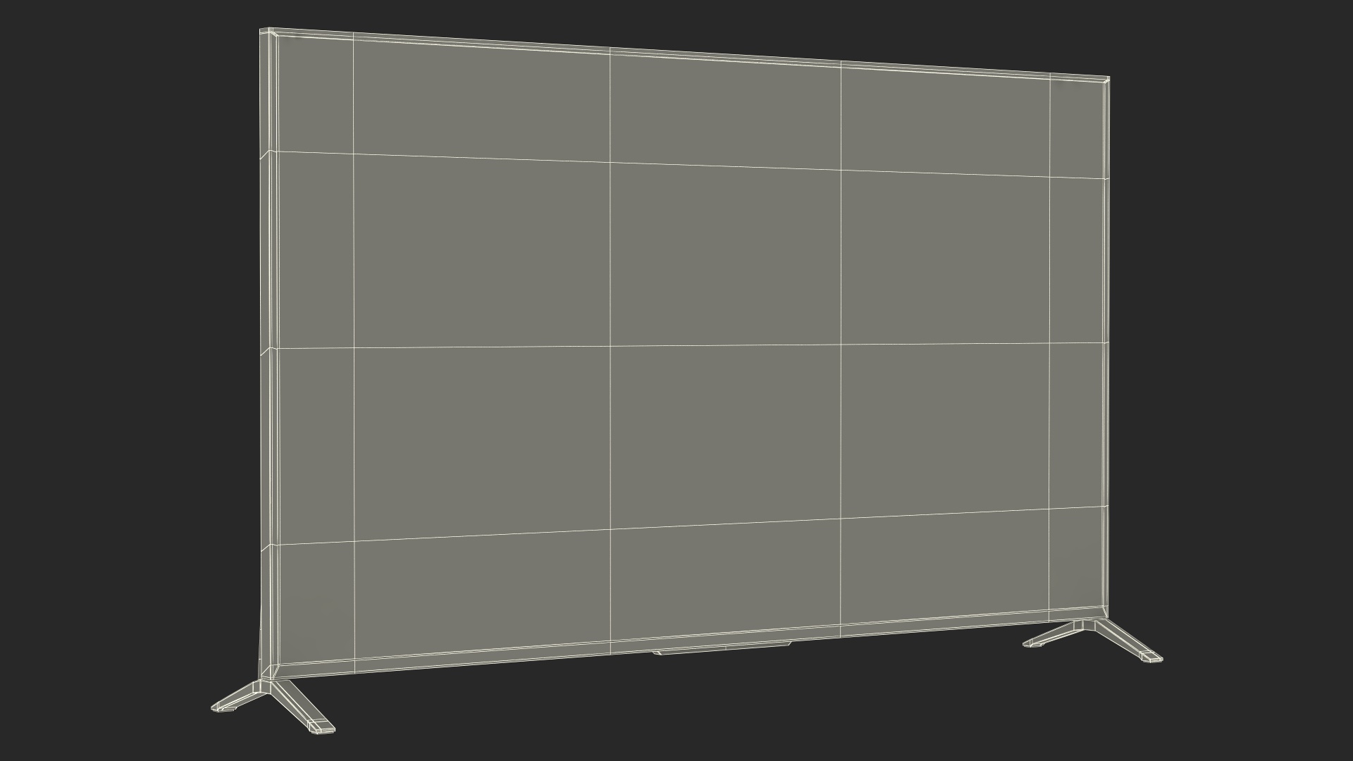 3D Modern Flat Screen TV