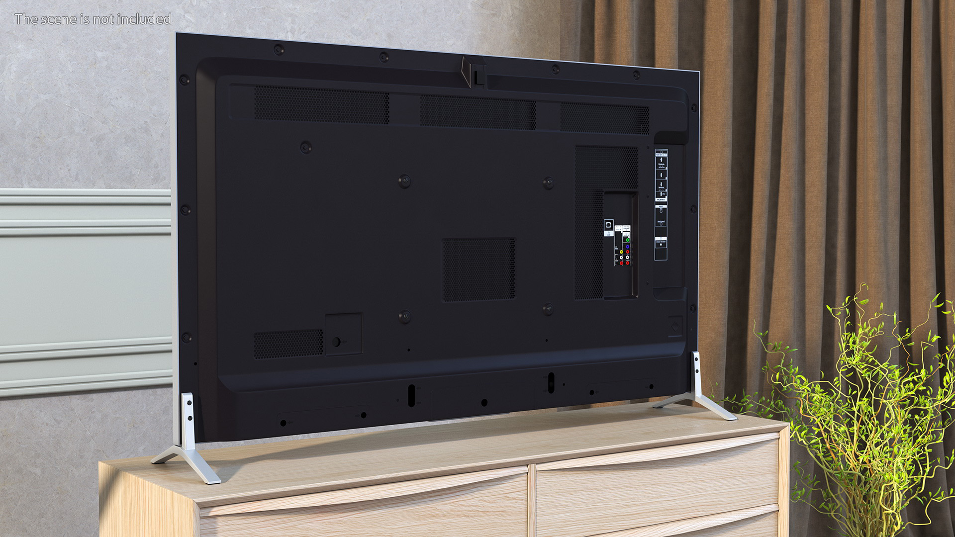 3D Modern Flat Screen TV