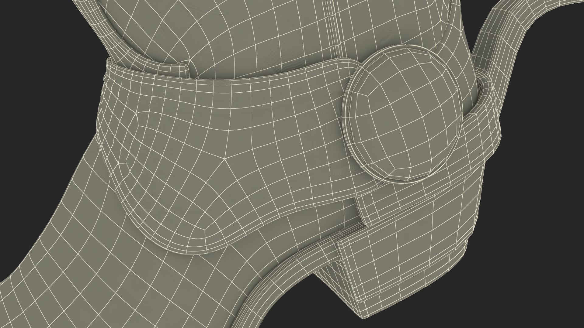 3D model Western Cowboy Boots with Spur