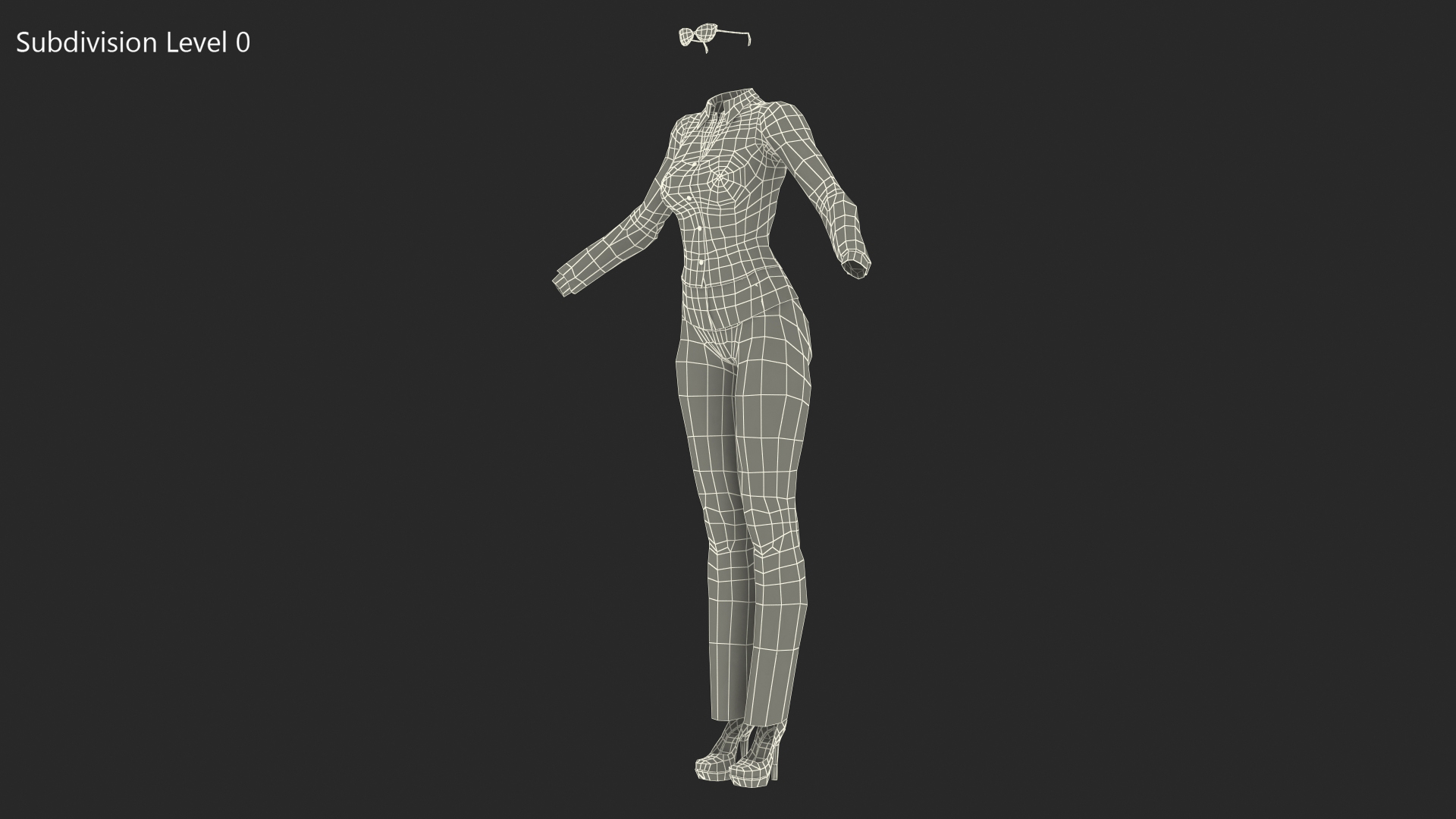 Womens Business Style Clothes 3D model