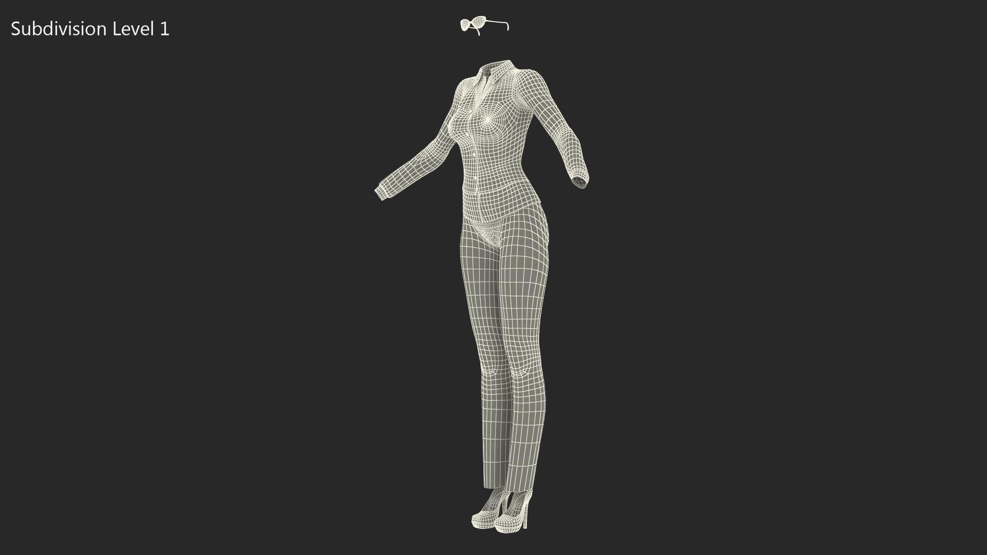 Womens Business Style Clothes 3D model
