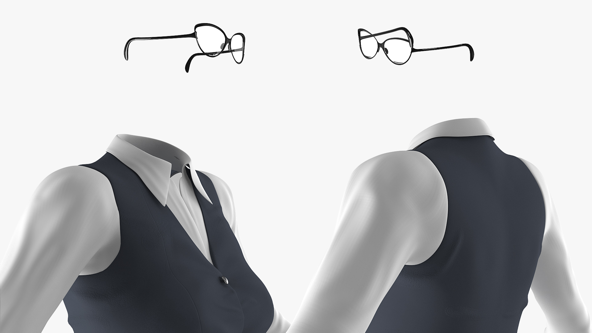 Womens Business Style Clothes 3D model