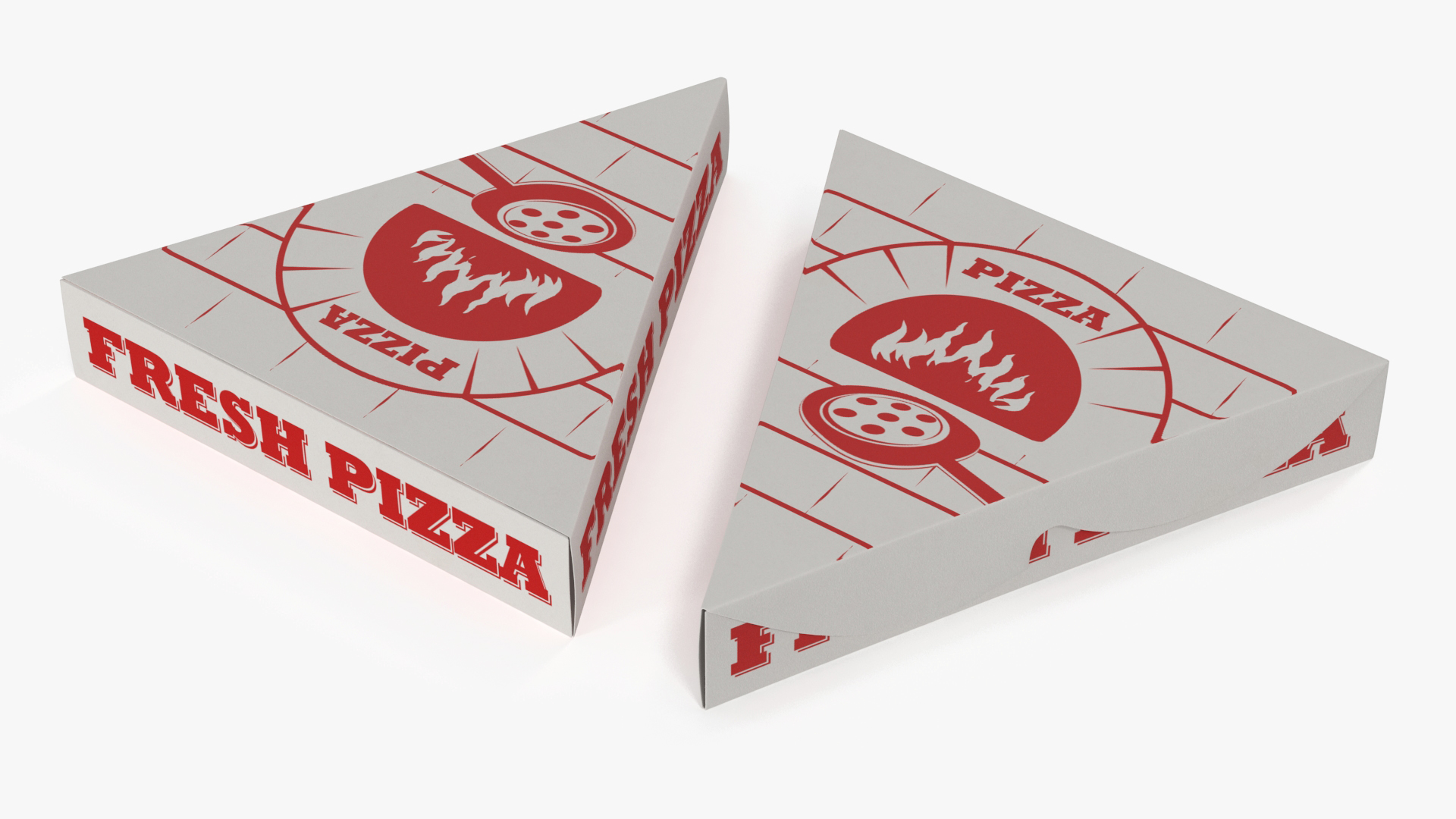 3D Triangle Pizzeria Packaging Box