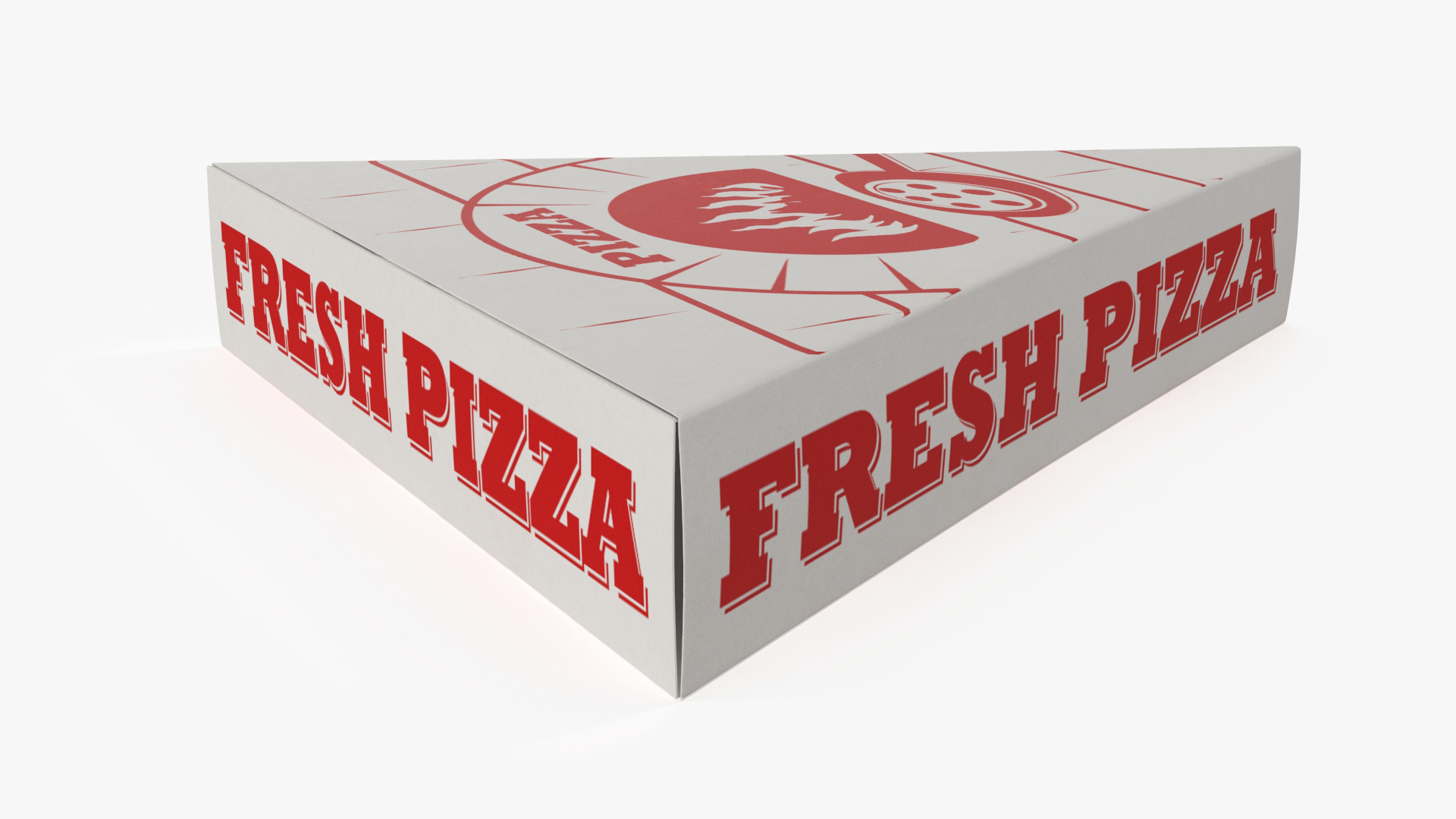 3D Triangle Pizzeria Packaging Box