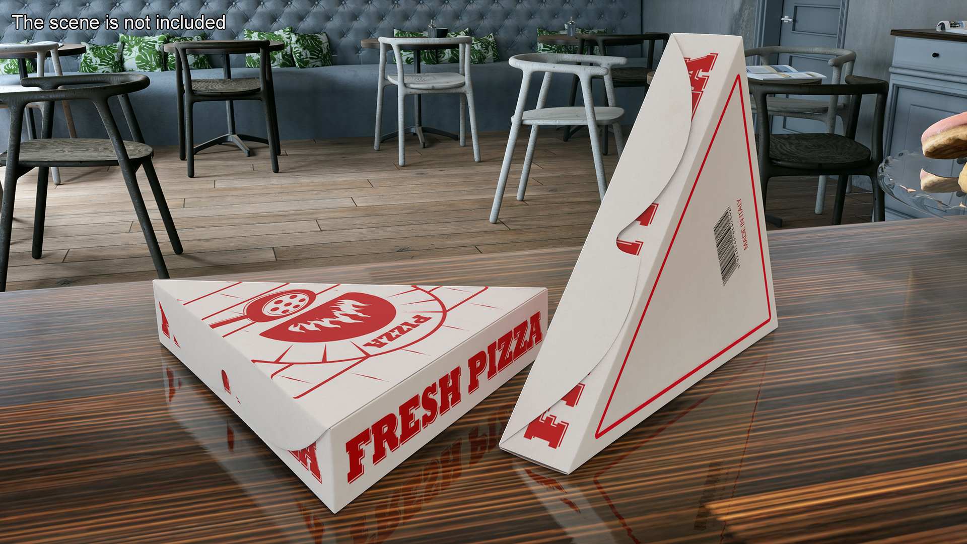 3D Triangle Pizzeria Packaging Box