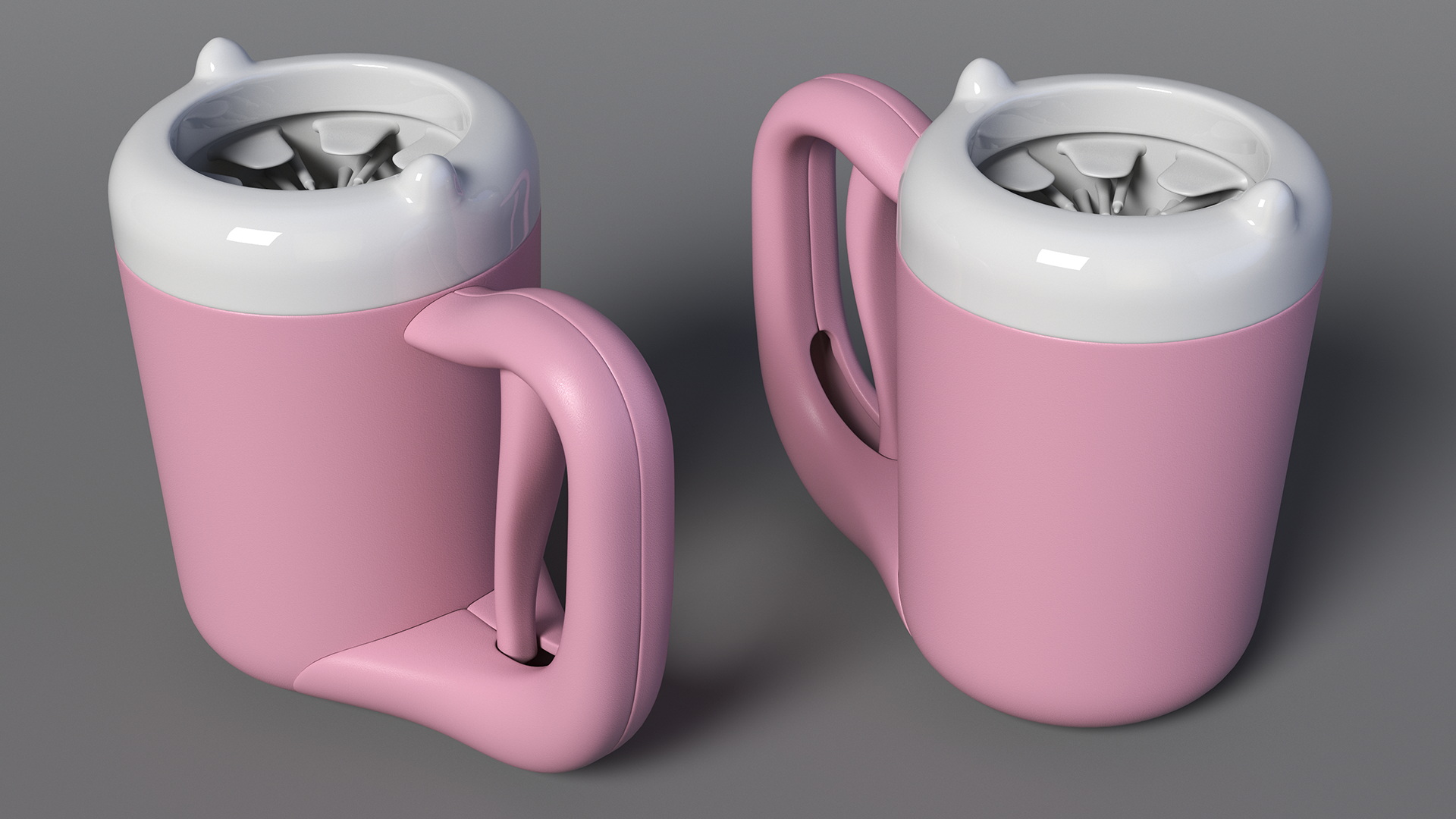 3D model Paw Washer Pink