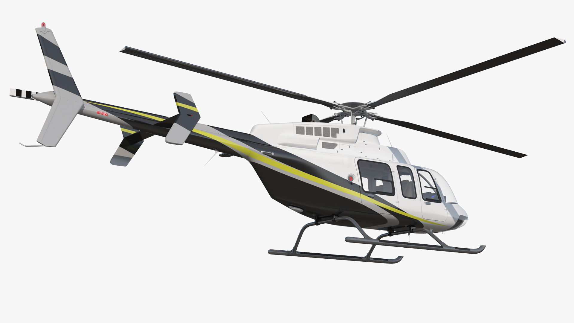 Civilian Passenger Helicopter Generic 3D