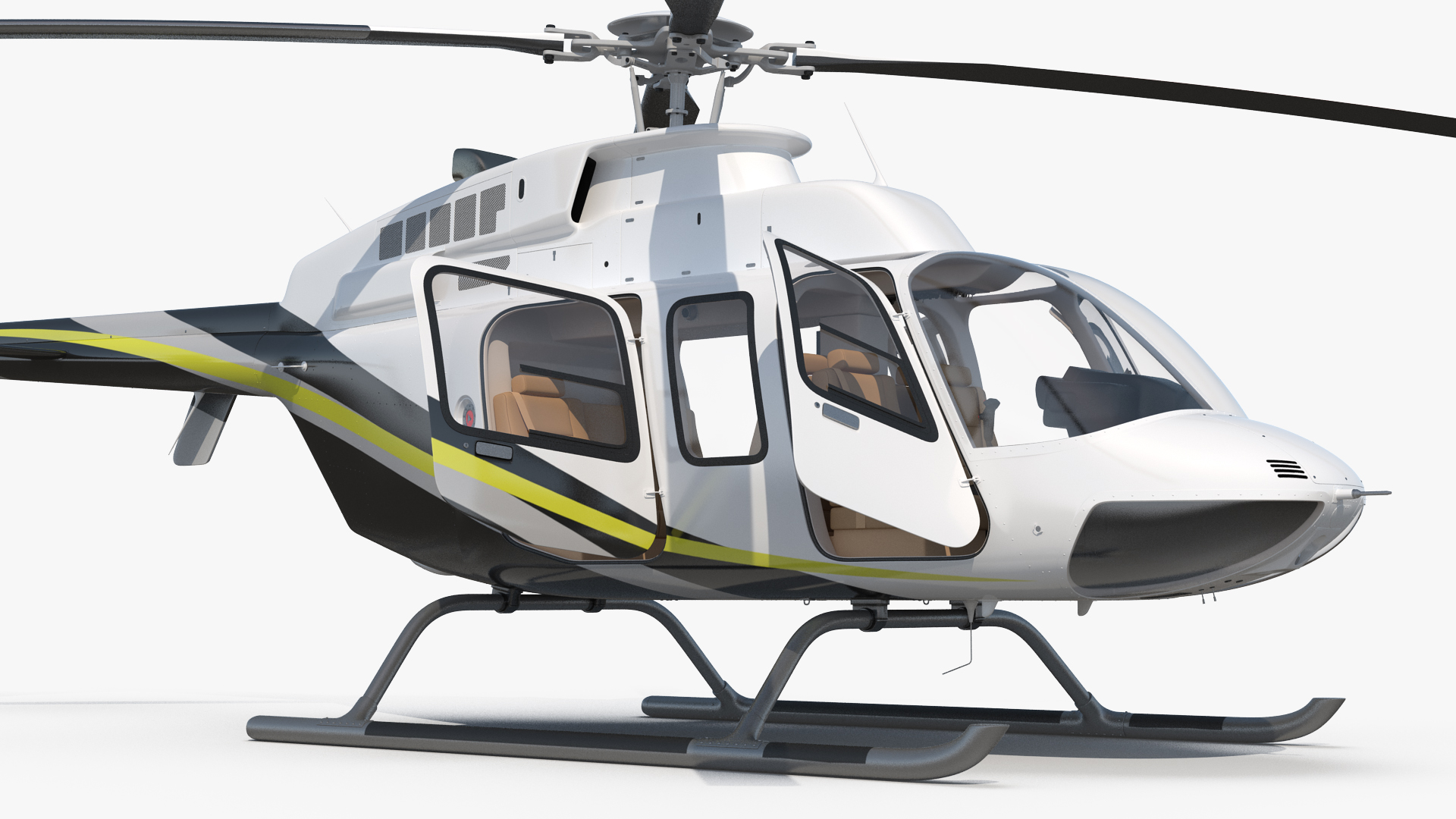Civilian Passenger Helicopter Generic 3D
