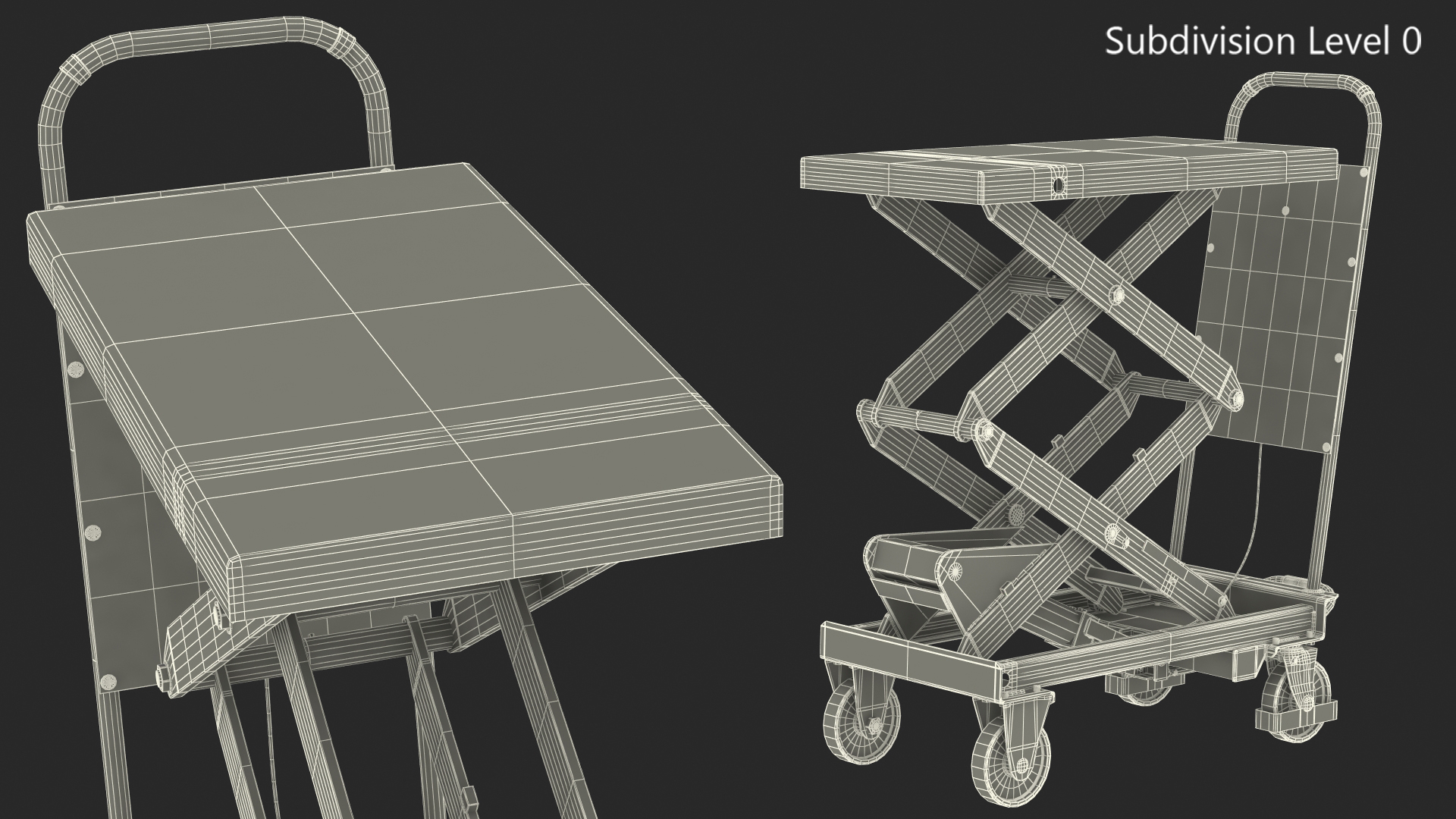 3D model Mobile Hydraulic Scissor Table