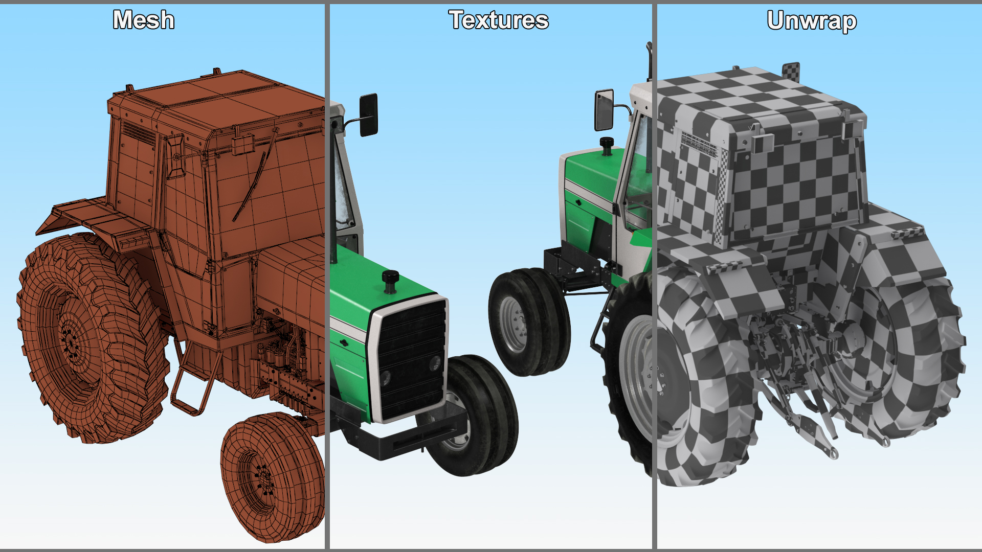 Farm Tractor 3D